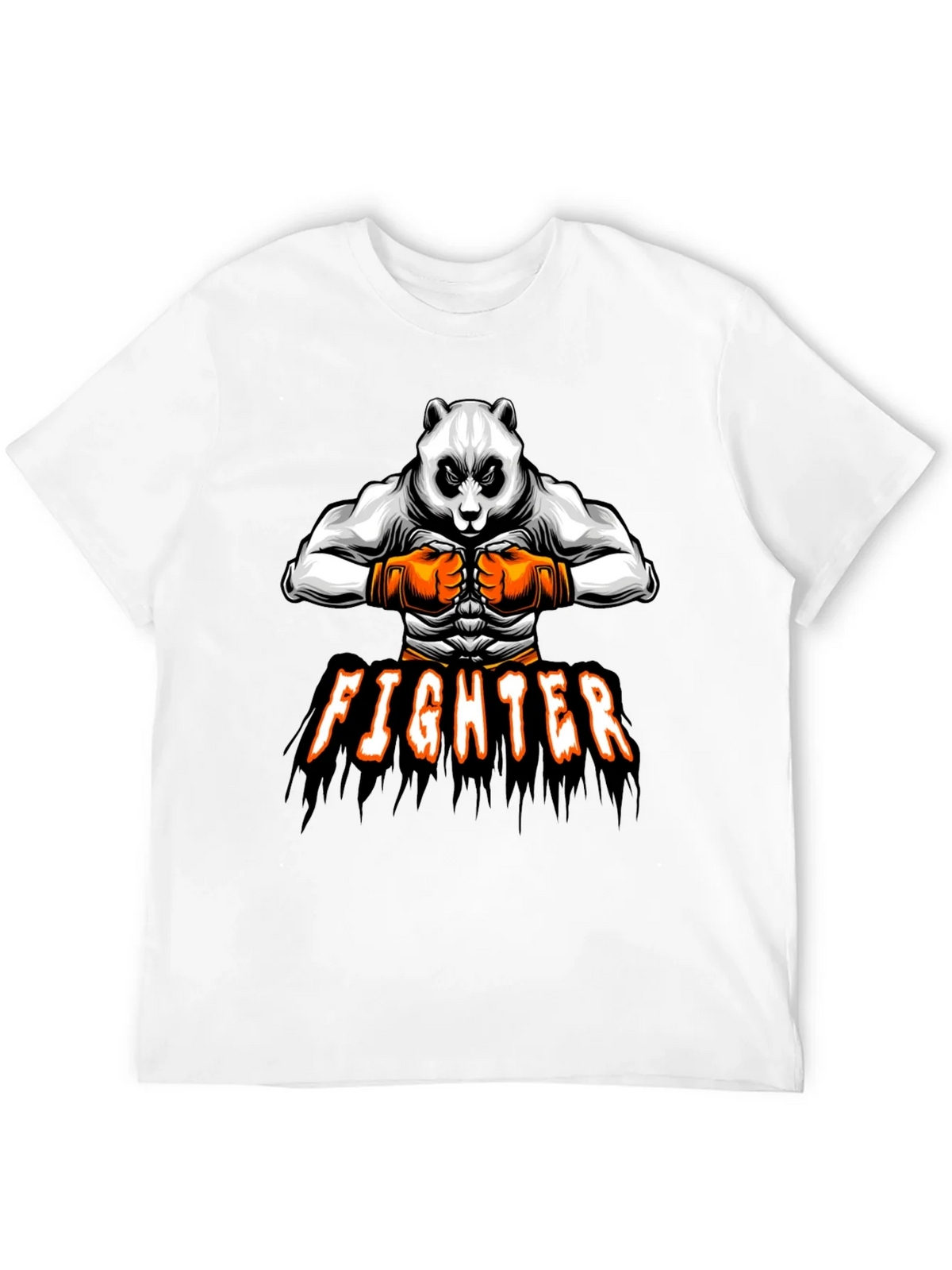 Panda Fighter Graphic Tee - Black product image 7