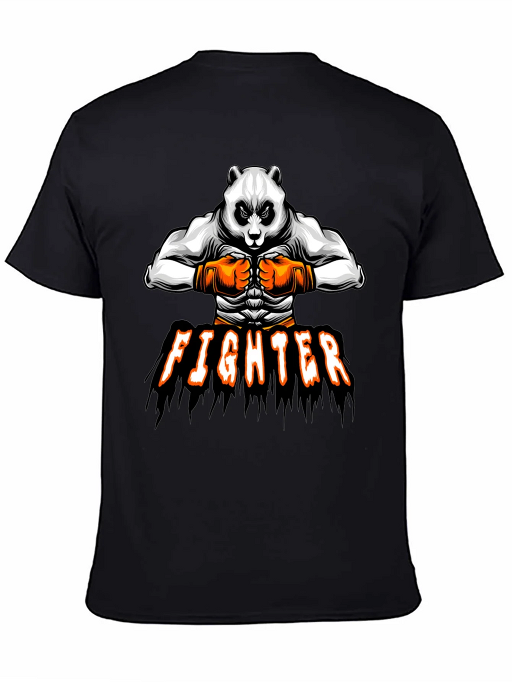 Panda Fighter Graphic Tee - Black product image 3