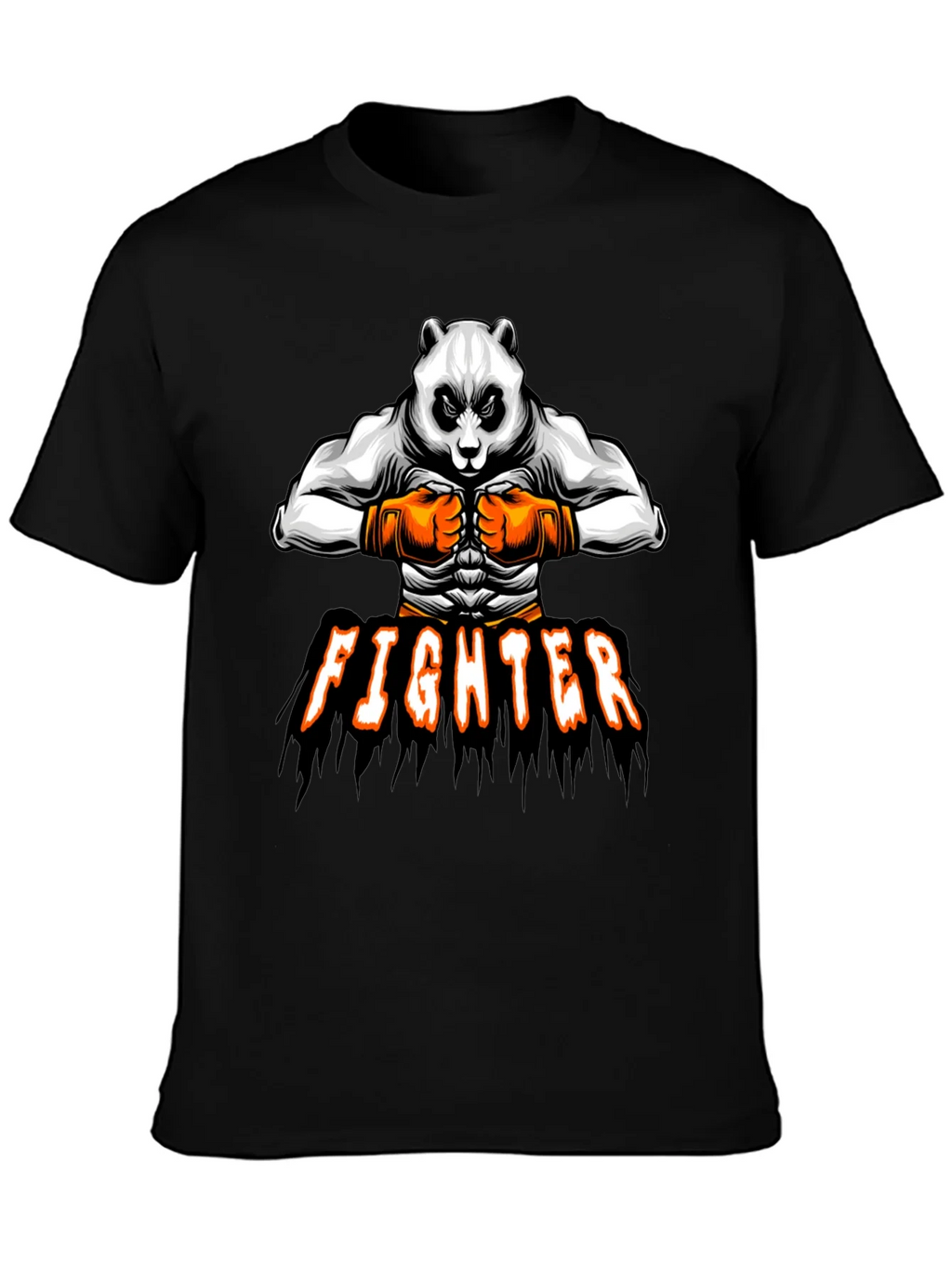 Panda Fighter Graphic Tee - Black product image 2