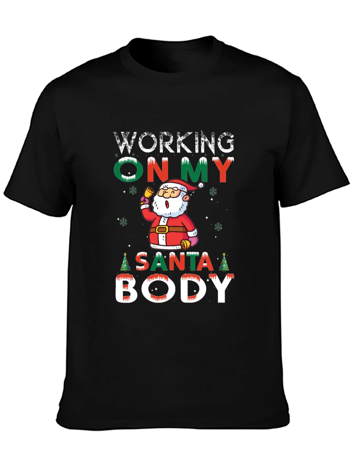Working on My Santa Body T-Shirt - Holiday Tee product image 3