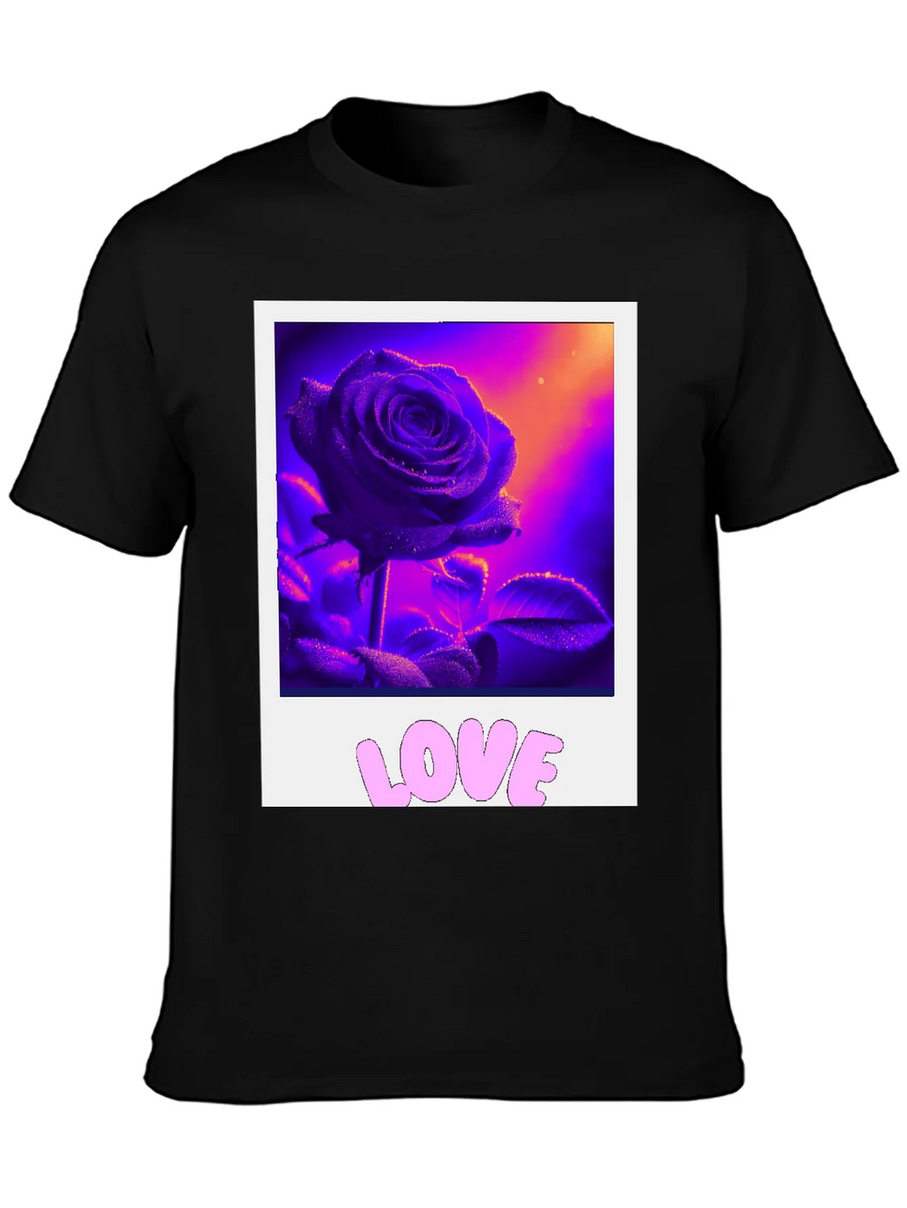 Rose Love Graphic Tee - Trendy Style product image 3
