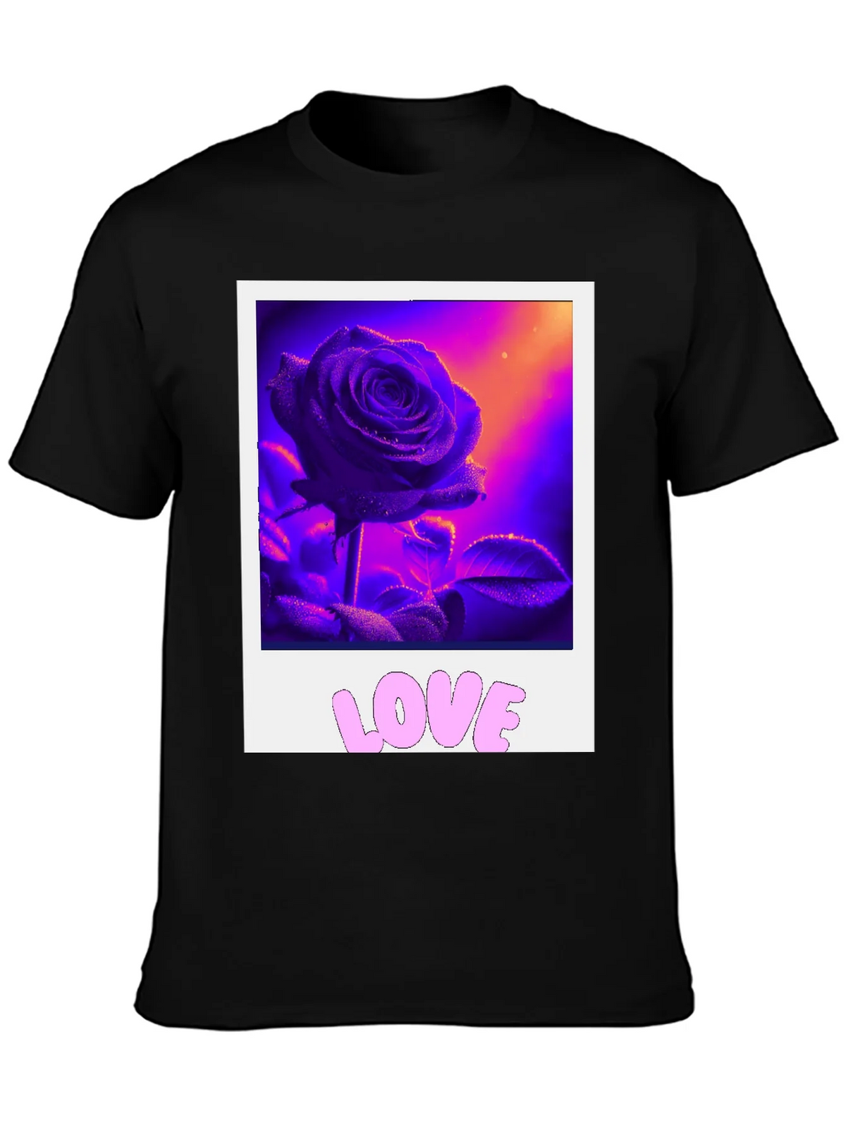 Rose Love Graphic Tee - Trendy Style product image 3