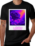 Rose Love Graphic Tee - Trendy Style product image 1