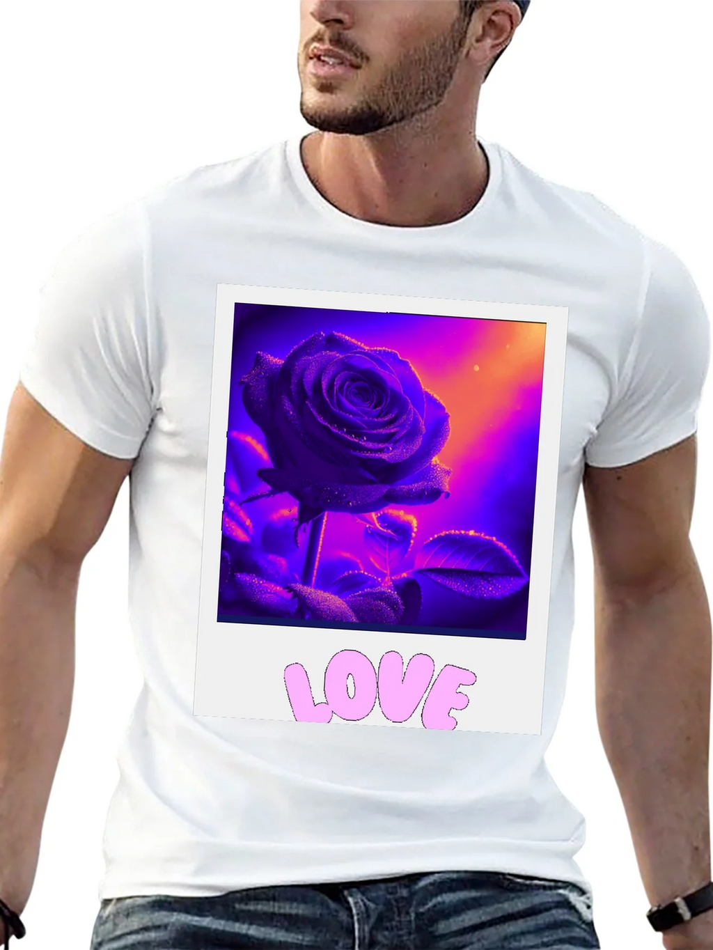 Rose Love Graphic Tee - Trendy Style product image 12