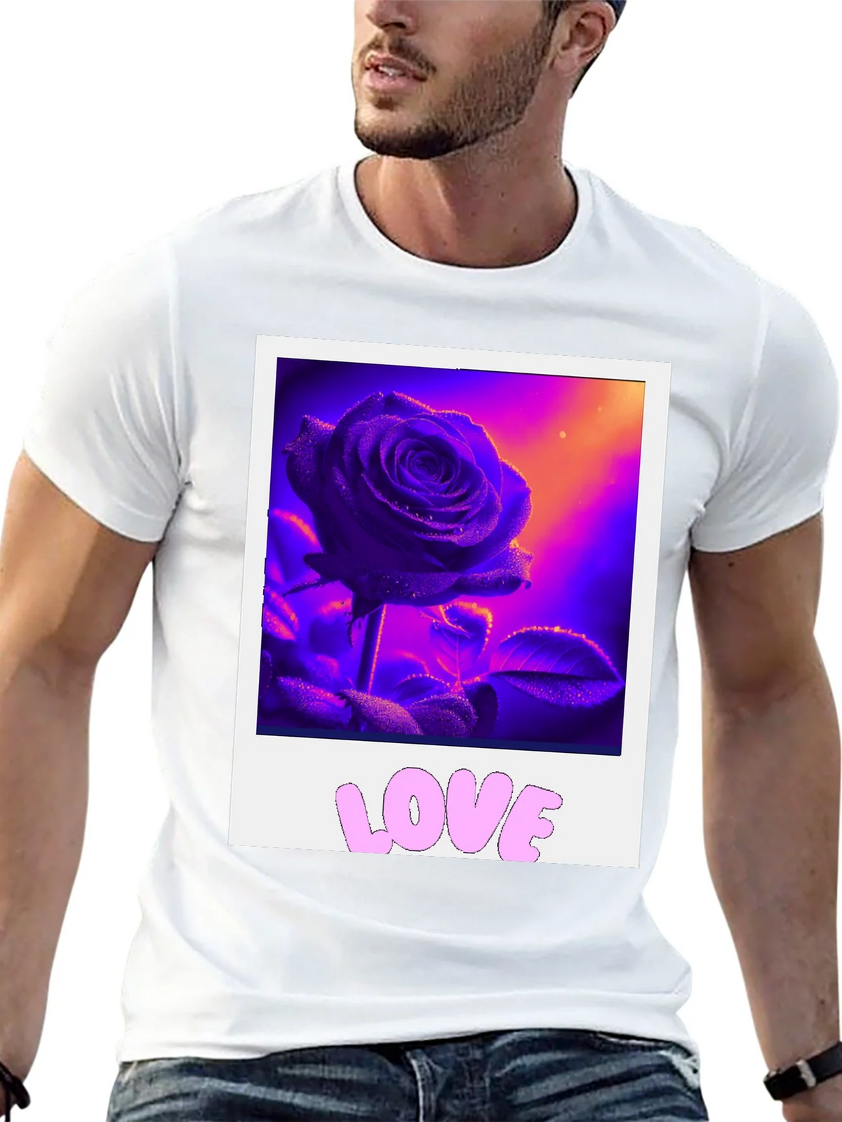 Rose Love Graphic Tee - Trendy Style product image 12