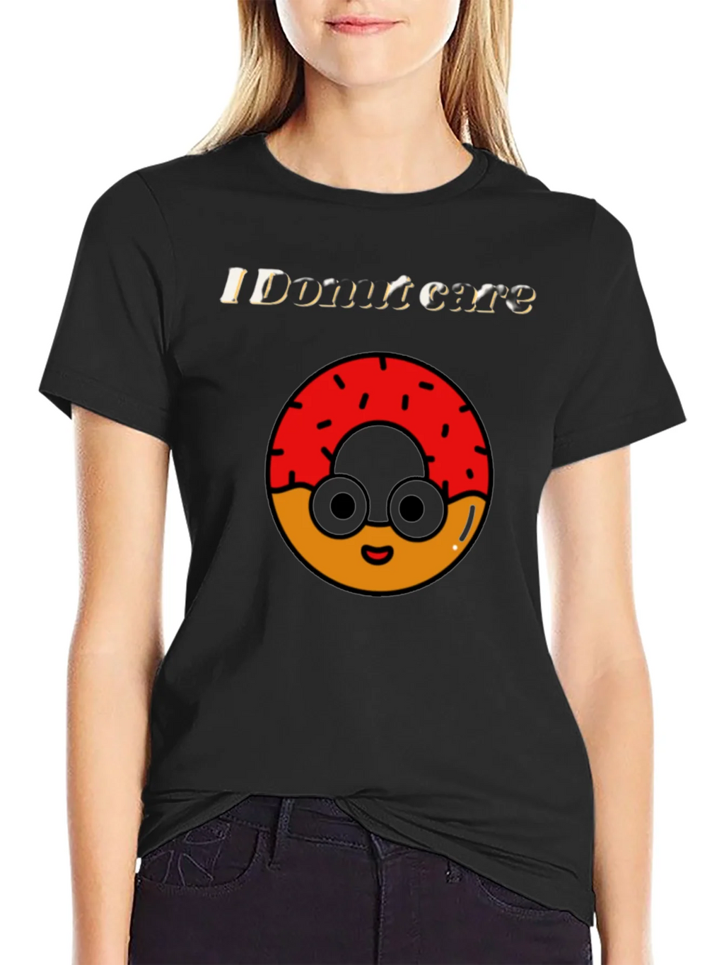 Funny Donut Care Graphic T-Shirt product image 2