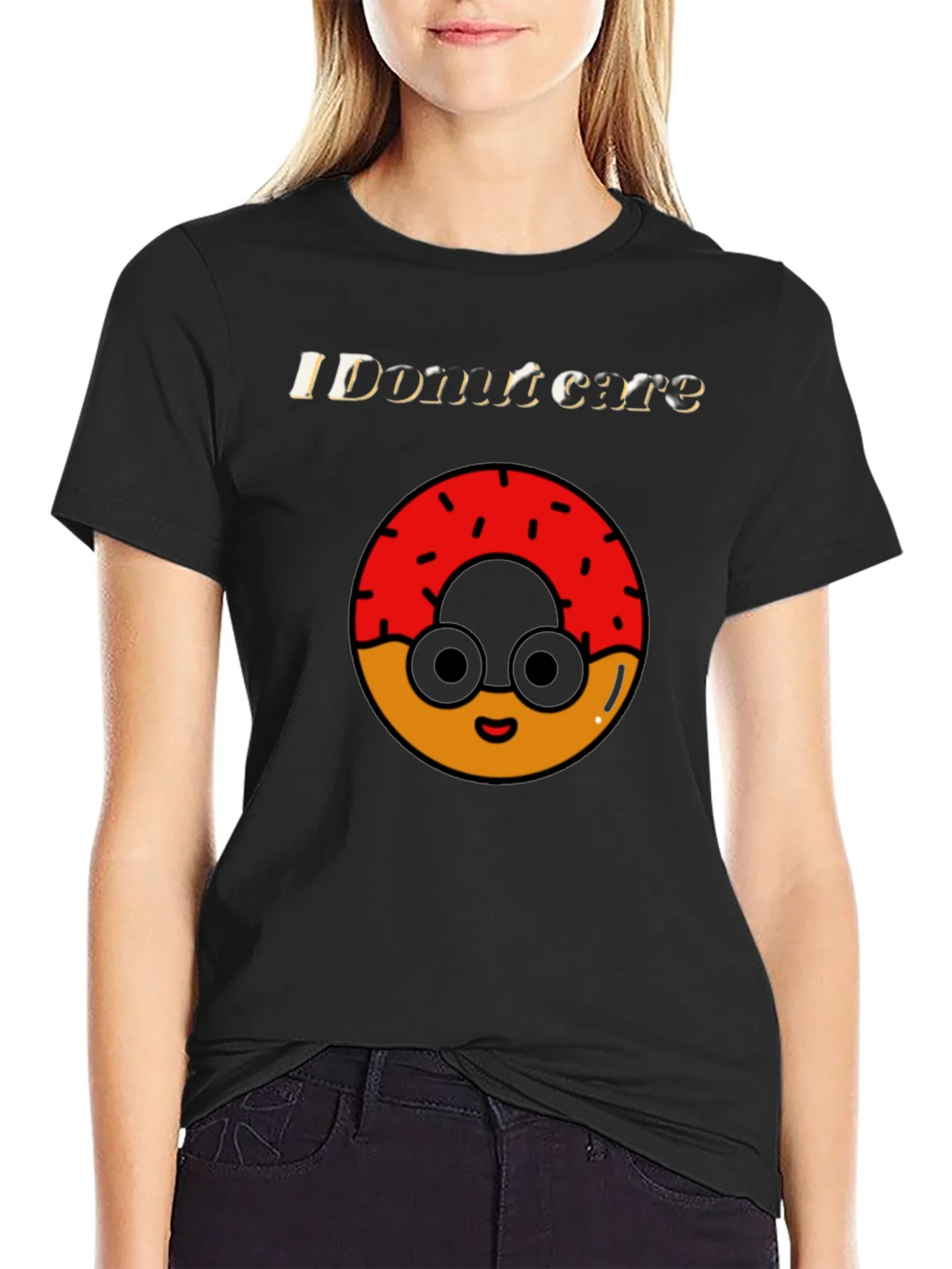 Funny Donut Care Graphic T-Shirt product image 2