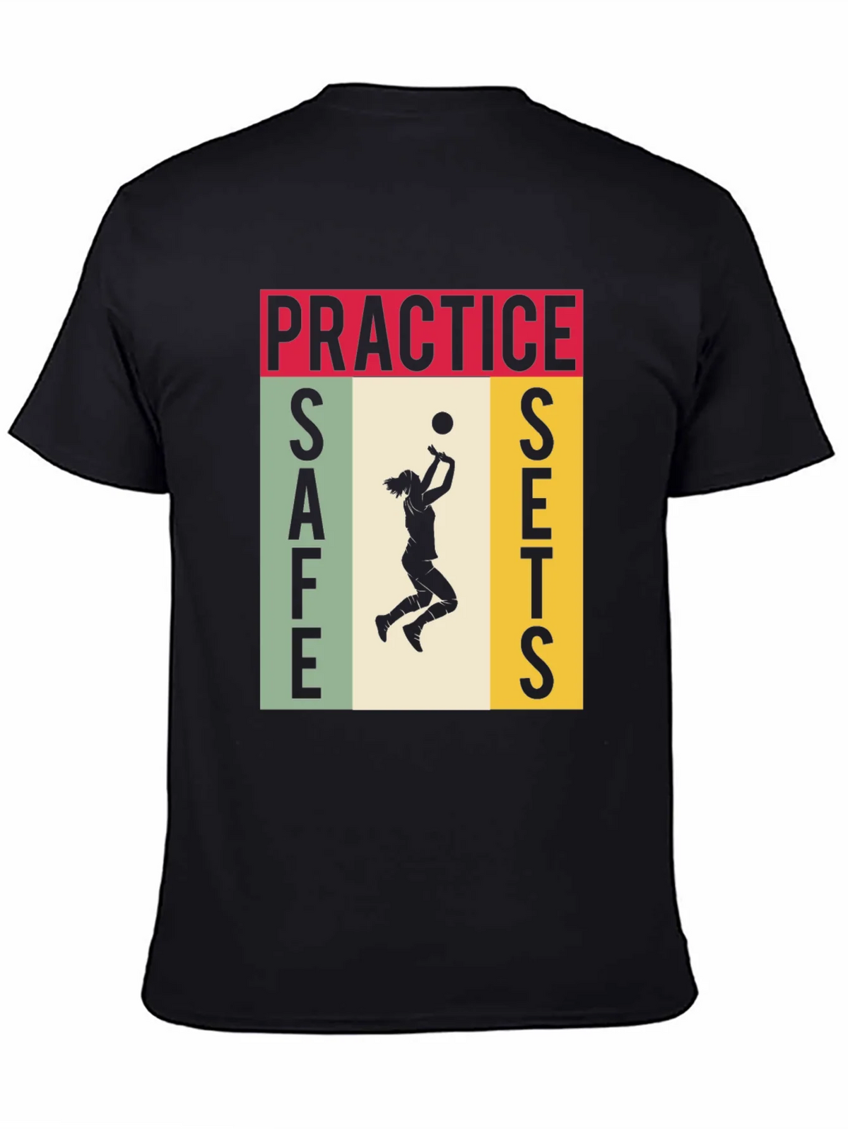 Practice Safe Sets Volleyball Graphic Tee product image 3