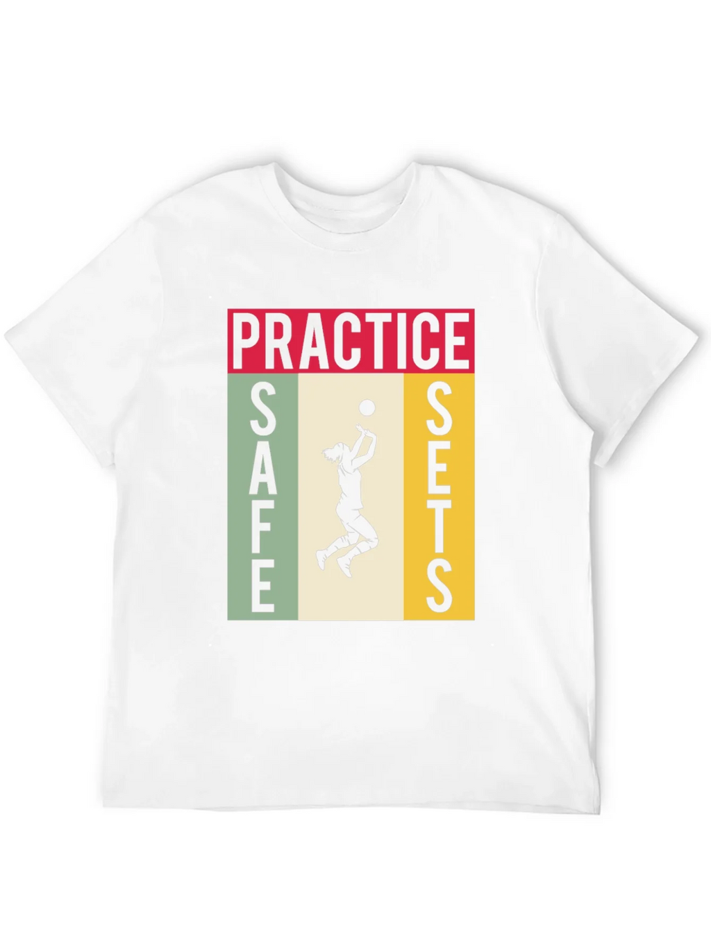 Practice Safe Sets Volleyball Graphic Tee product image 6