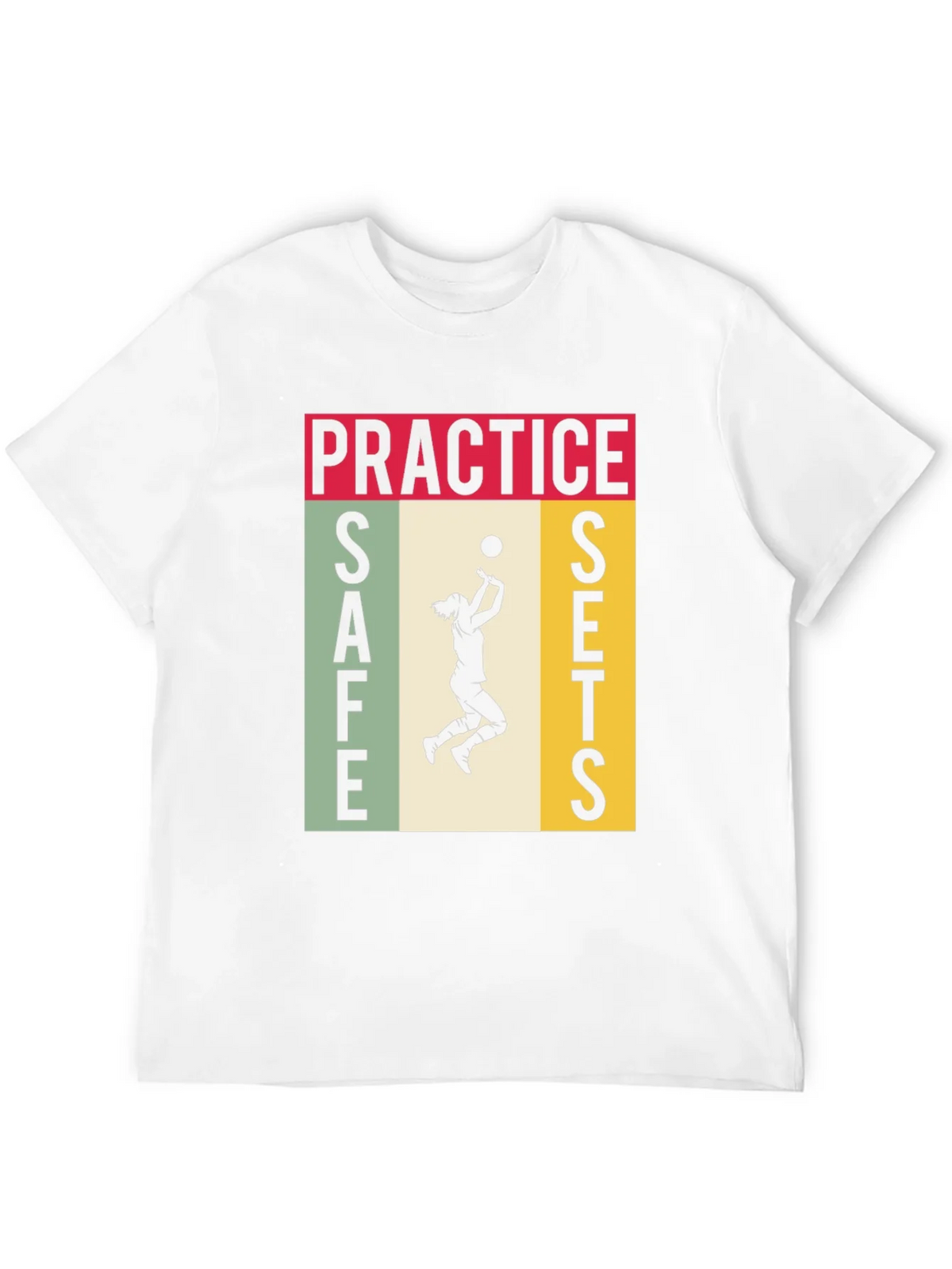 Practice Safe Sets Volleyball Graphic Tee product image 6