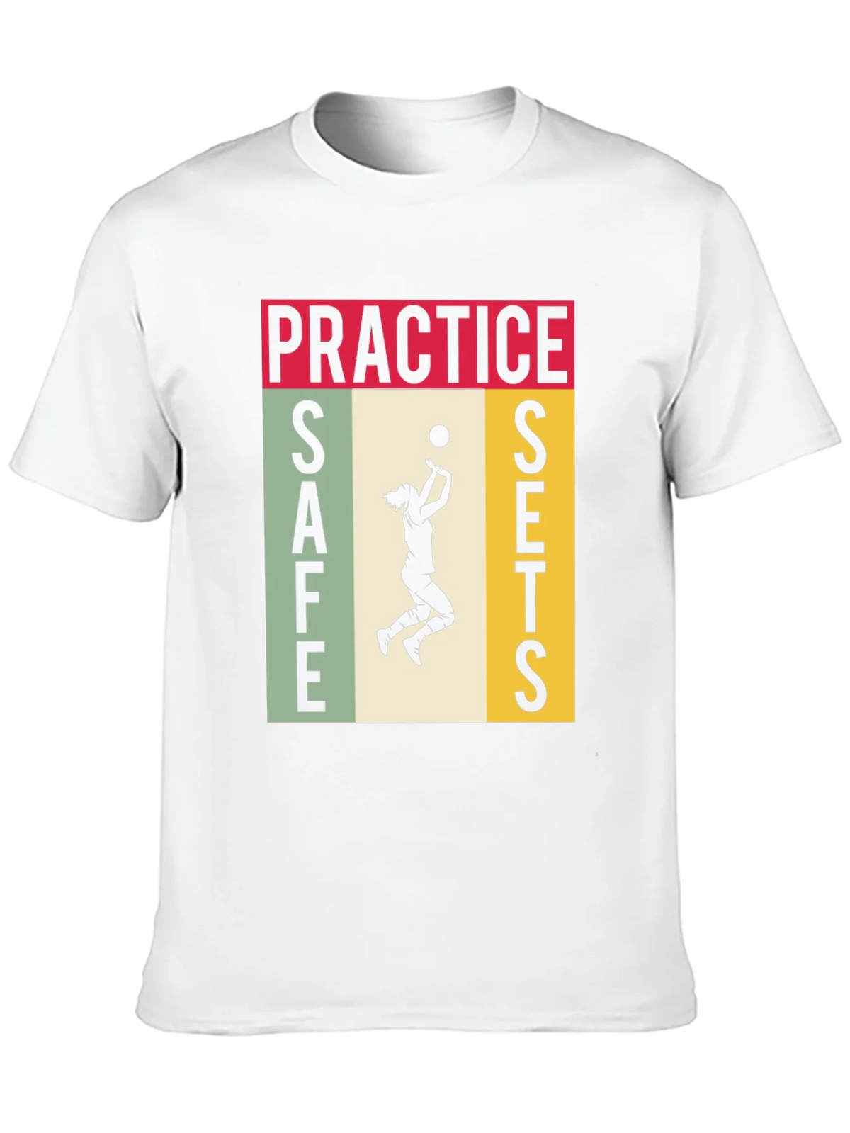 Practice Safe Sets Volleyball Graphic Tee product image 5