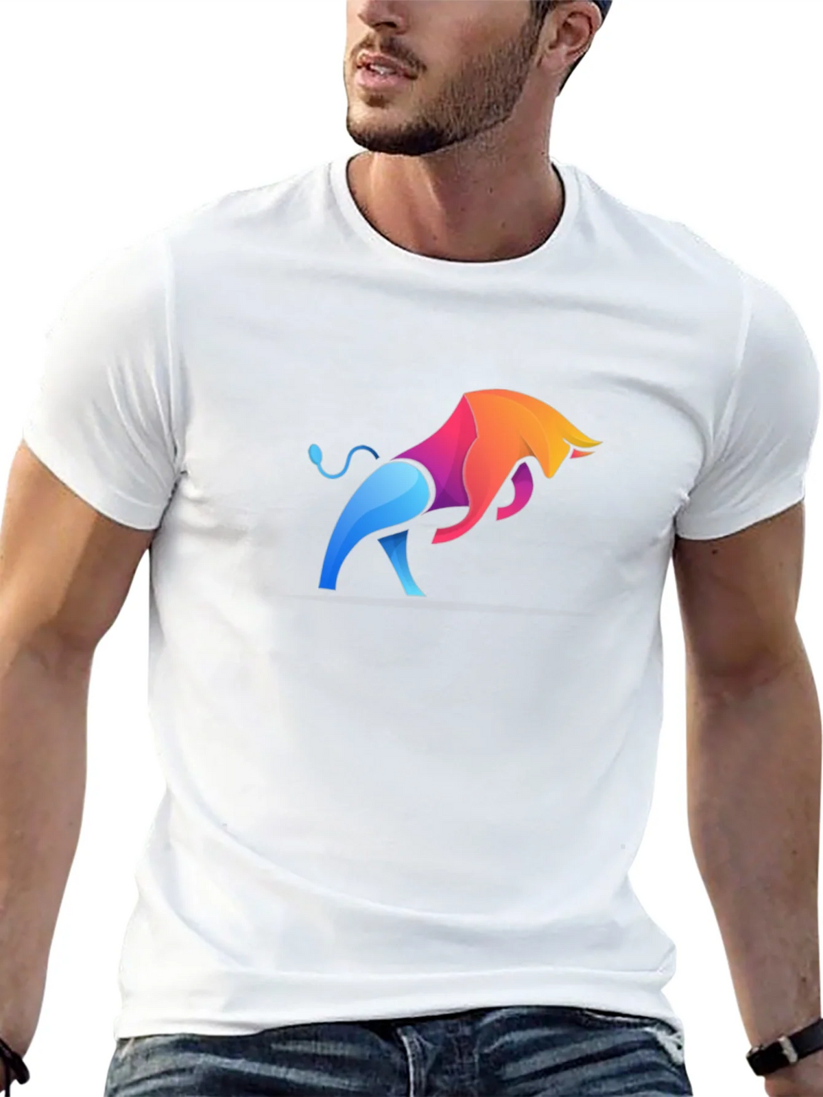 Stylish Bull Graphic Tee - Modern Design product image 12