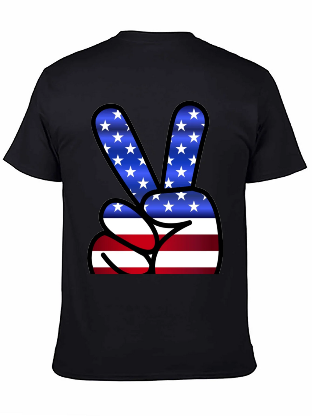 Patriotic Peace Sign T-Shirt - USA Flag Graphic Tee product image 4