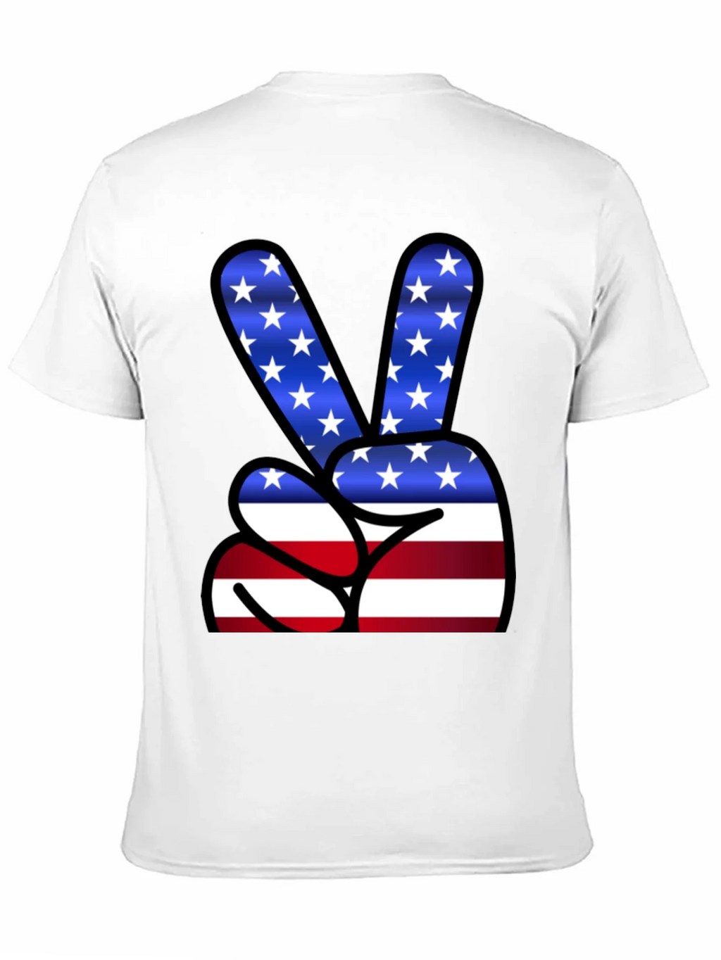 Patriotic Peace Sign T-Shirt - USA Flag Graphic Tee product image 10