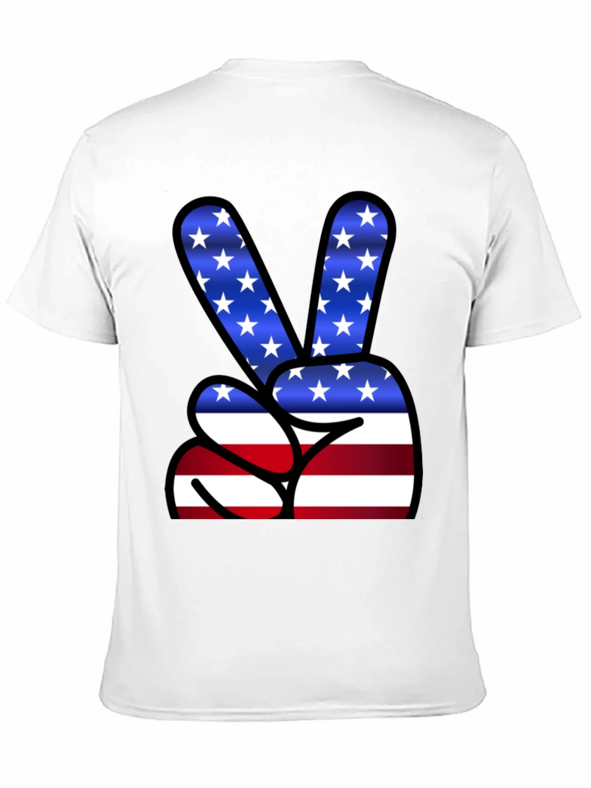 Patriotic Peace Sign T-Shirt - USA Flag Graphic Tee product image 10