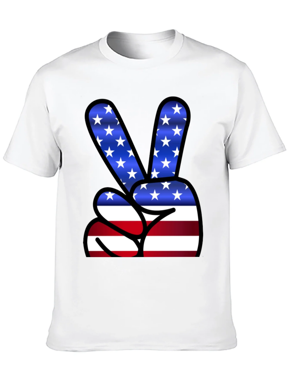 Patriotic Peace Sign T-Shirt - USA Flag Graphic Tee product image 9