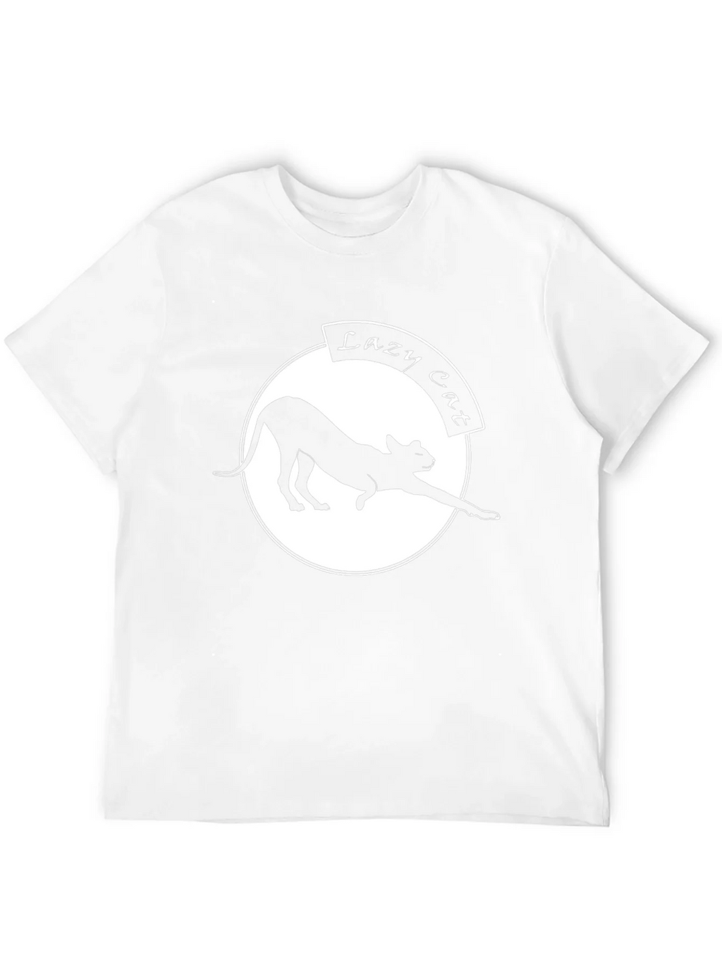 Lazy Cat Graphic Tee - Black Crew Neck product image 11