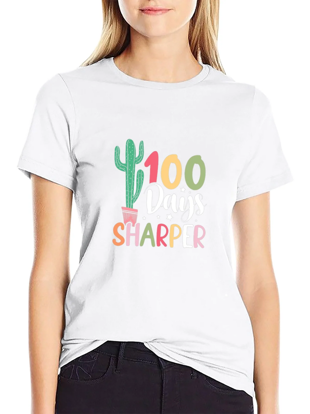 100 Days Sharper Cactus Graphic Tee product image 8
