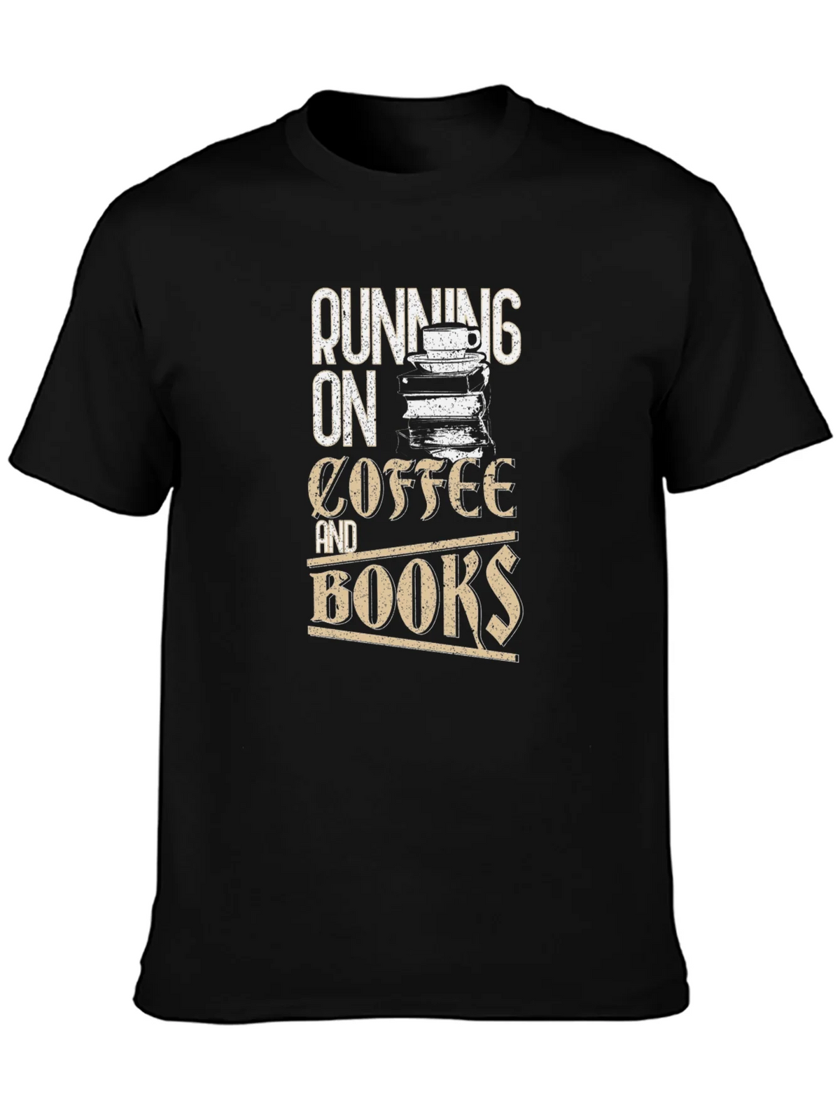 Running On Coffee and Books T-Shirt product image 3
