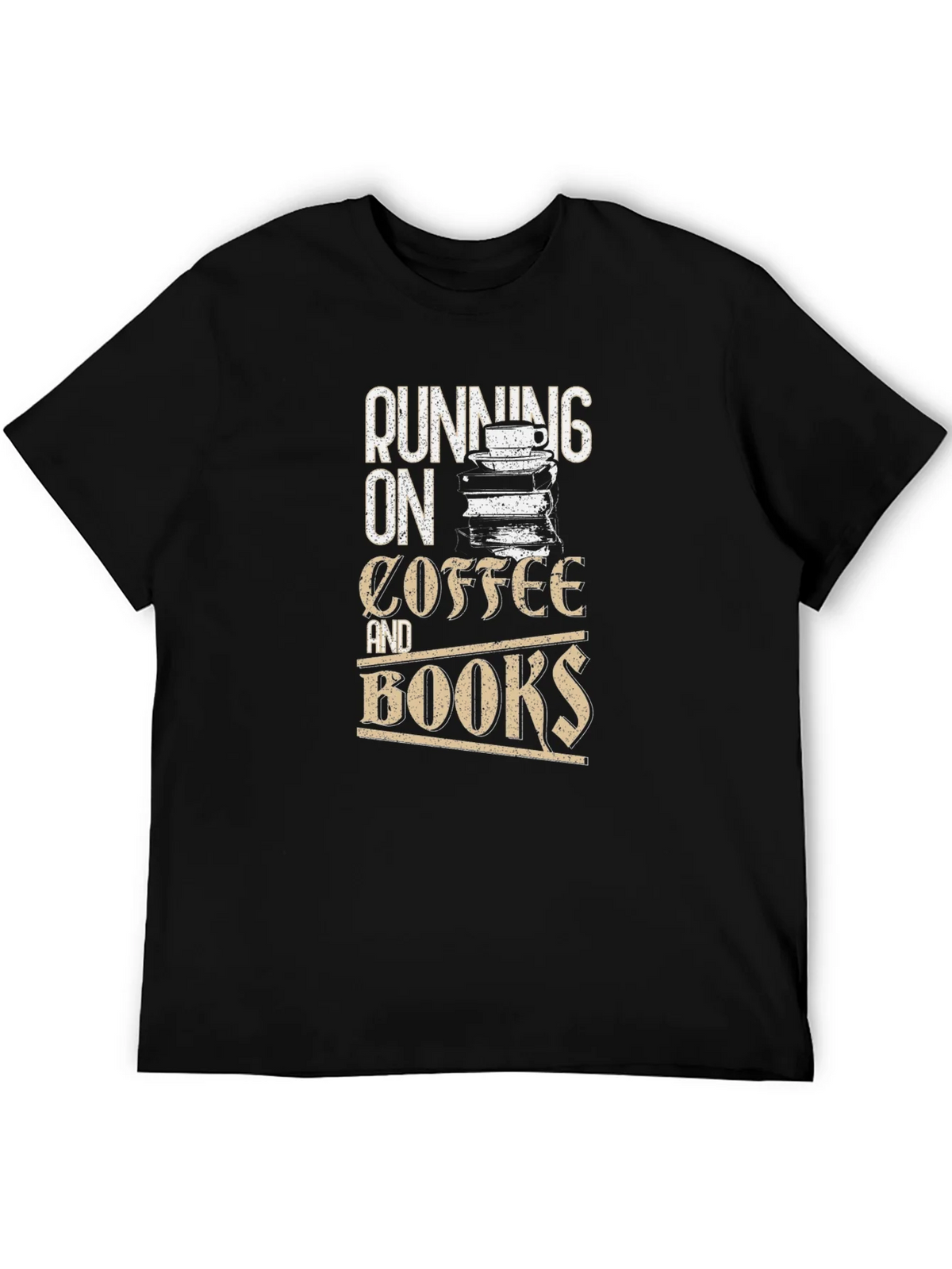 Running On Coffee and Books T-Shirt product image 5