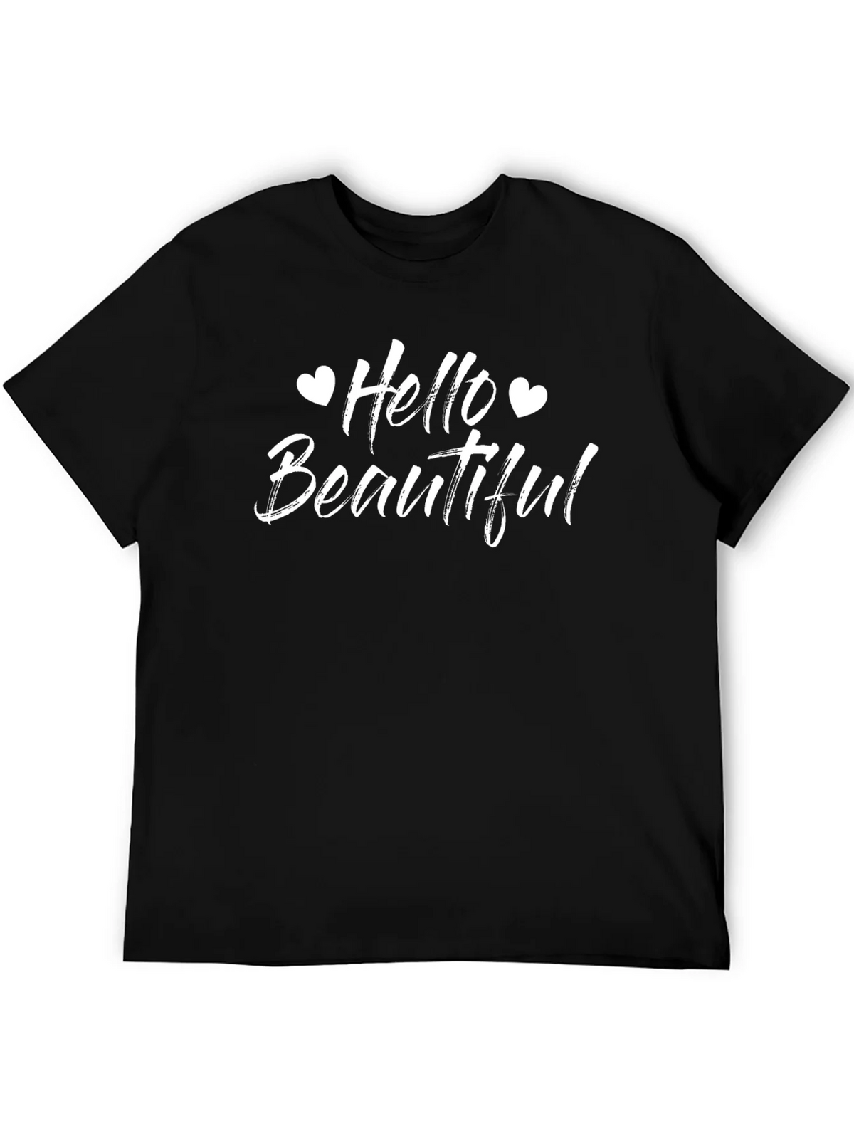 Hello Beautiful Graphic Tee - Black product image 5