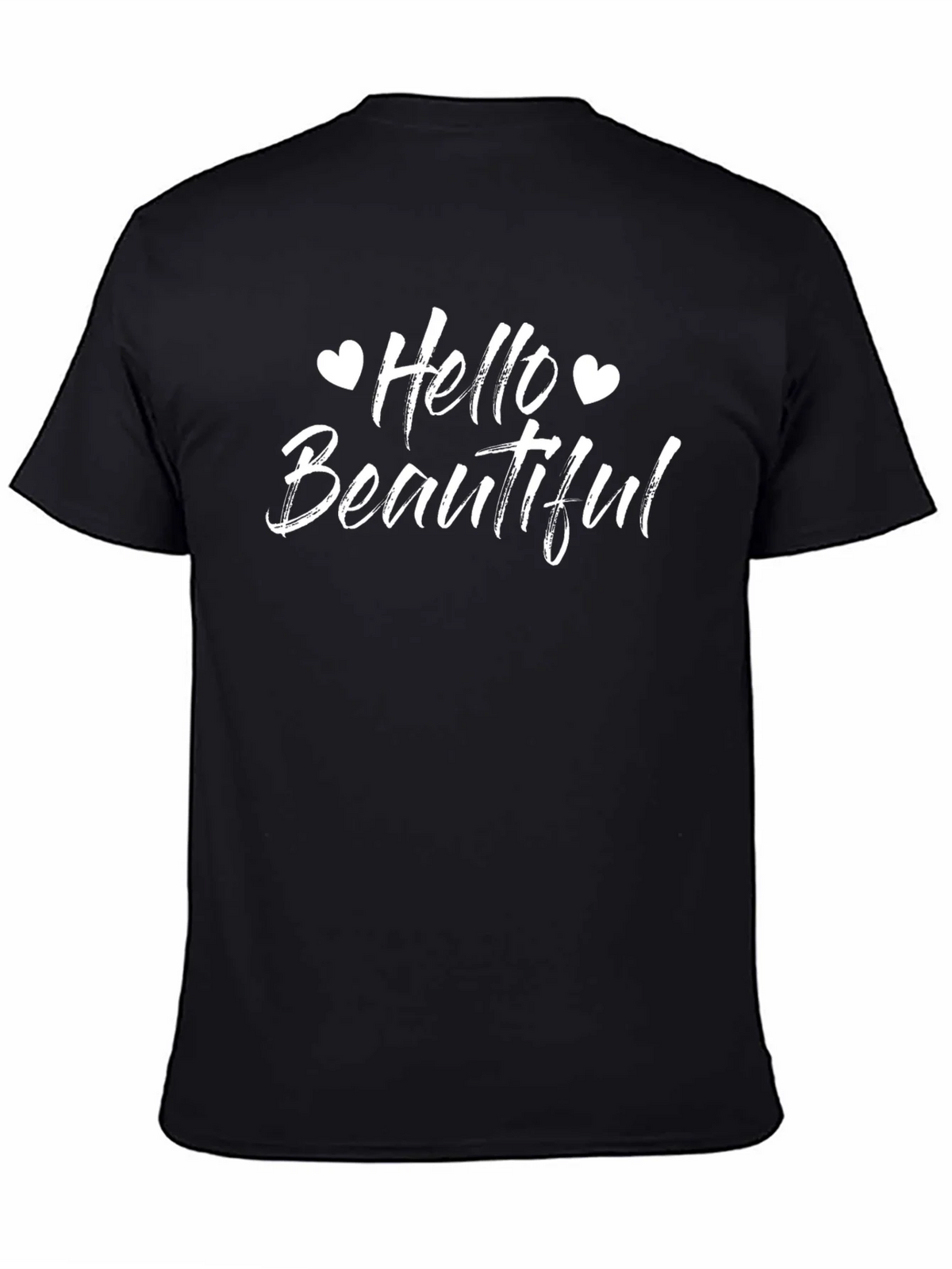 Hello Beautiful Graphic Tee - Black product image 4