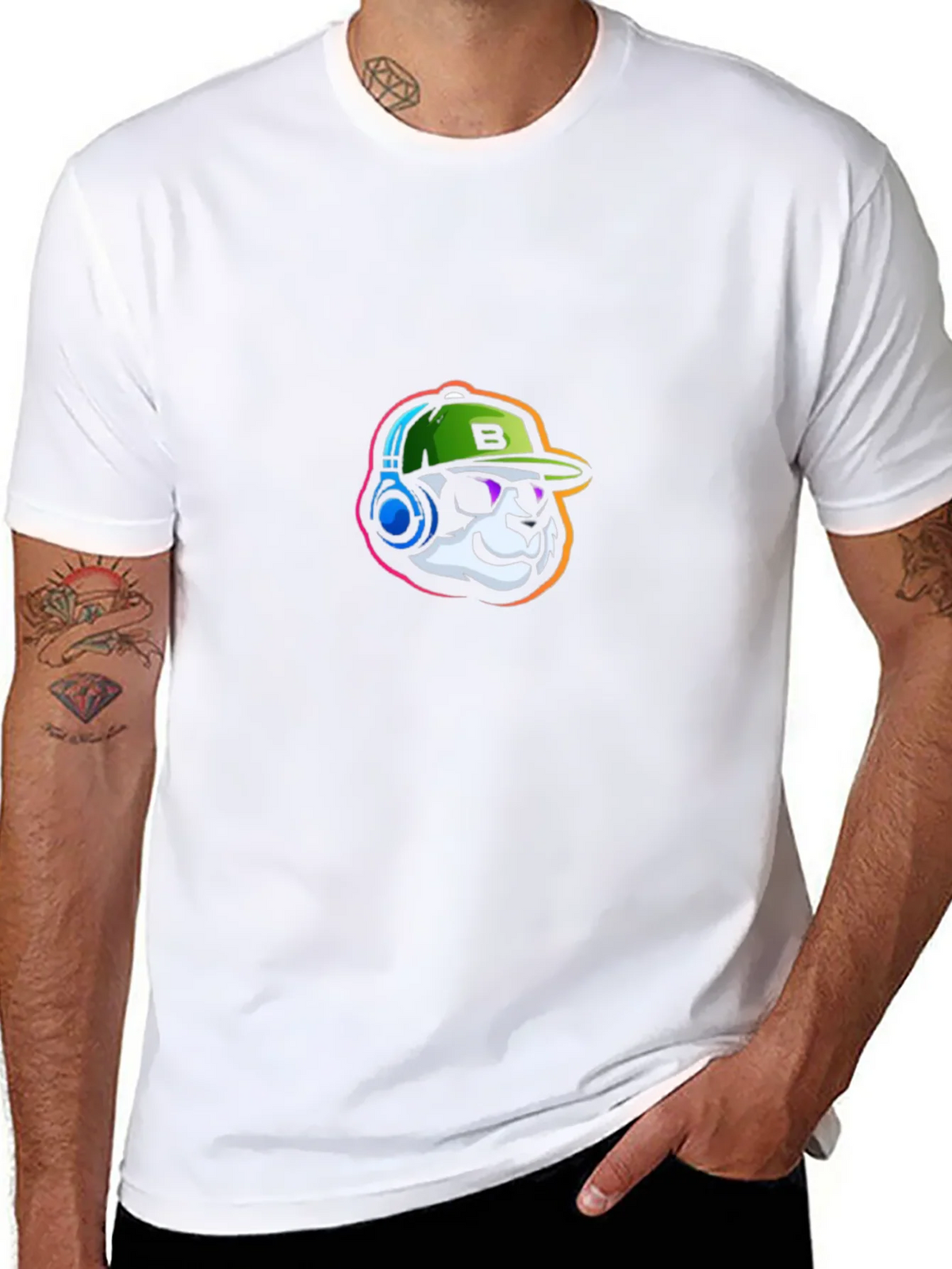 Cool Panda Gamer Graphic Tee - Black product image 4