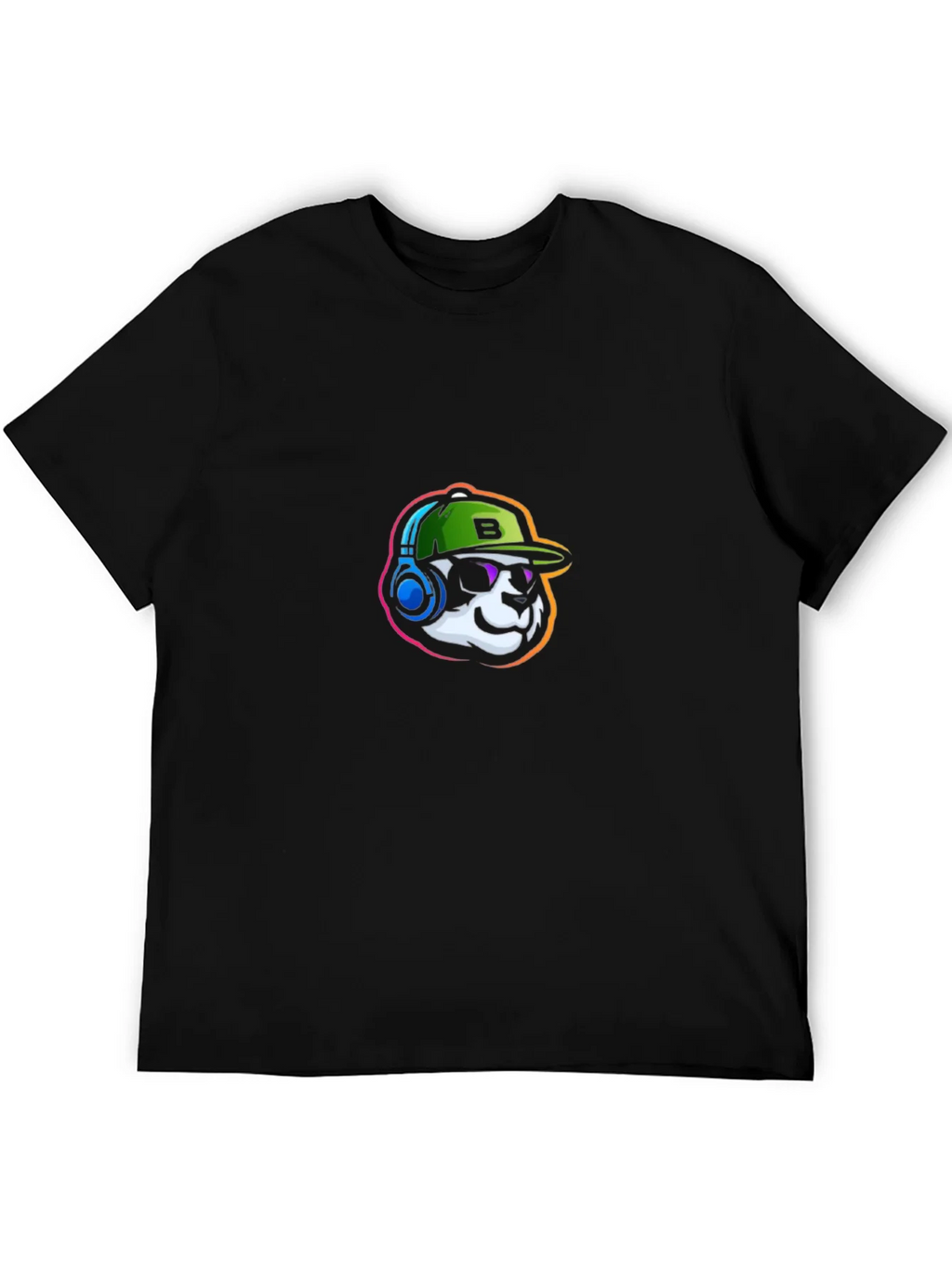 Cool Panda Gamer Graphic Tee - Black product image 2
