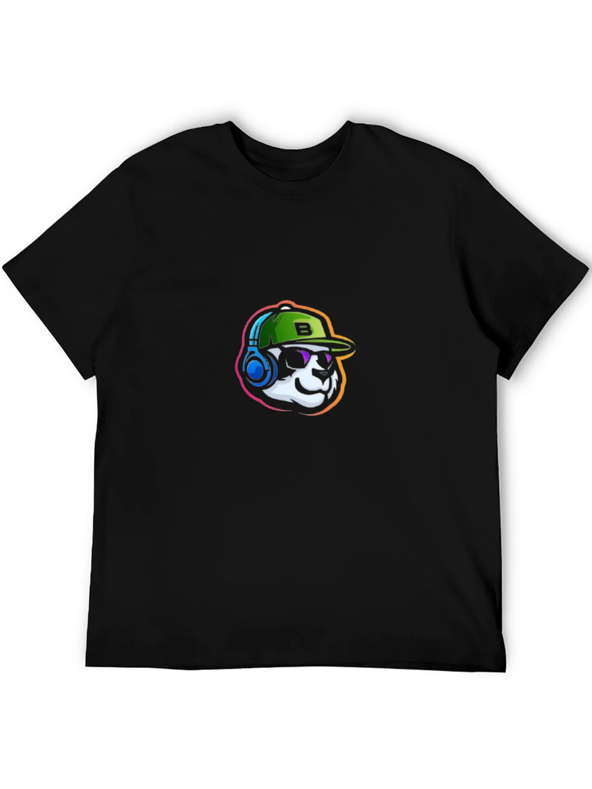 Cool Panda Gamer Graphic Tee - Black product image 2