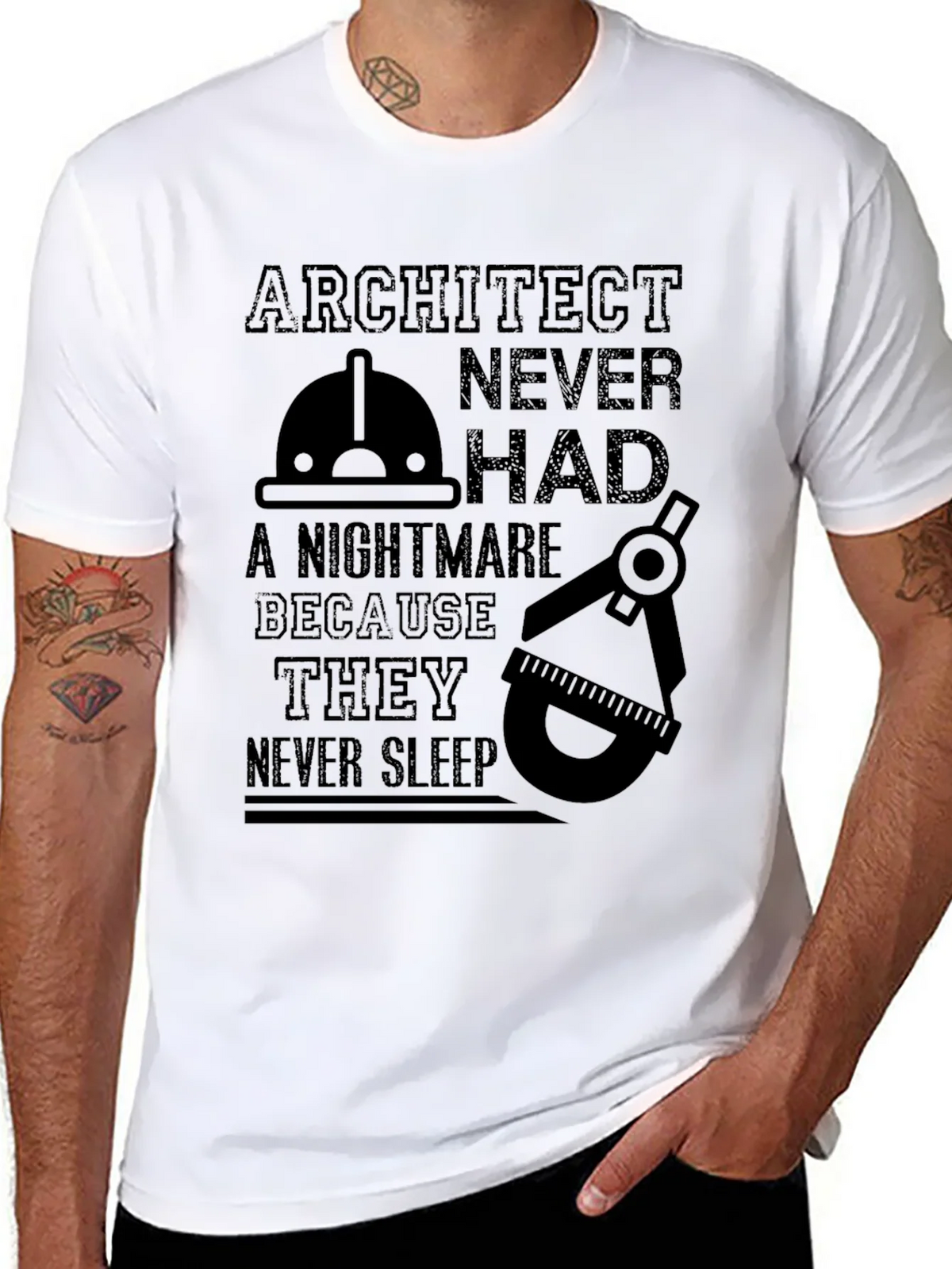Architect Never Sleep Funny T-Shirt product image 7