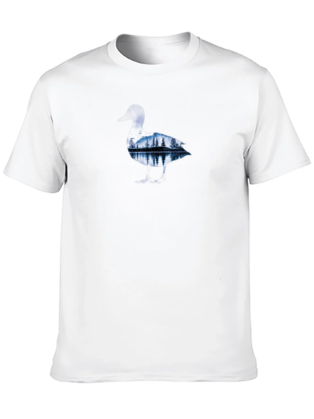 Nature Duck Graphic Tee - Black Cotton T-Shirt product image 9