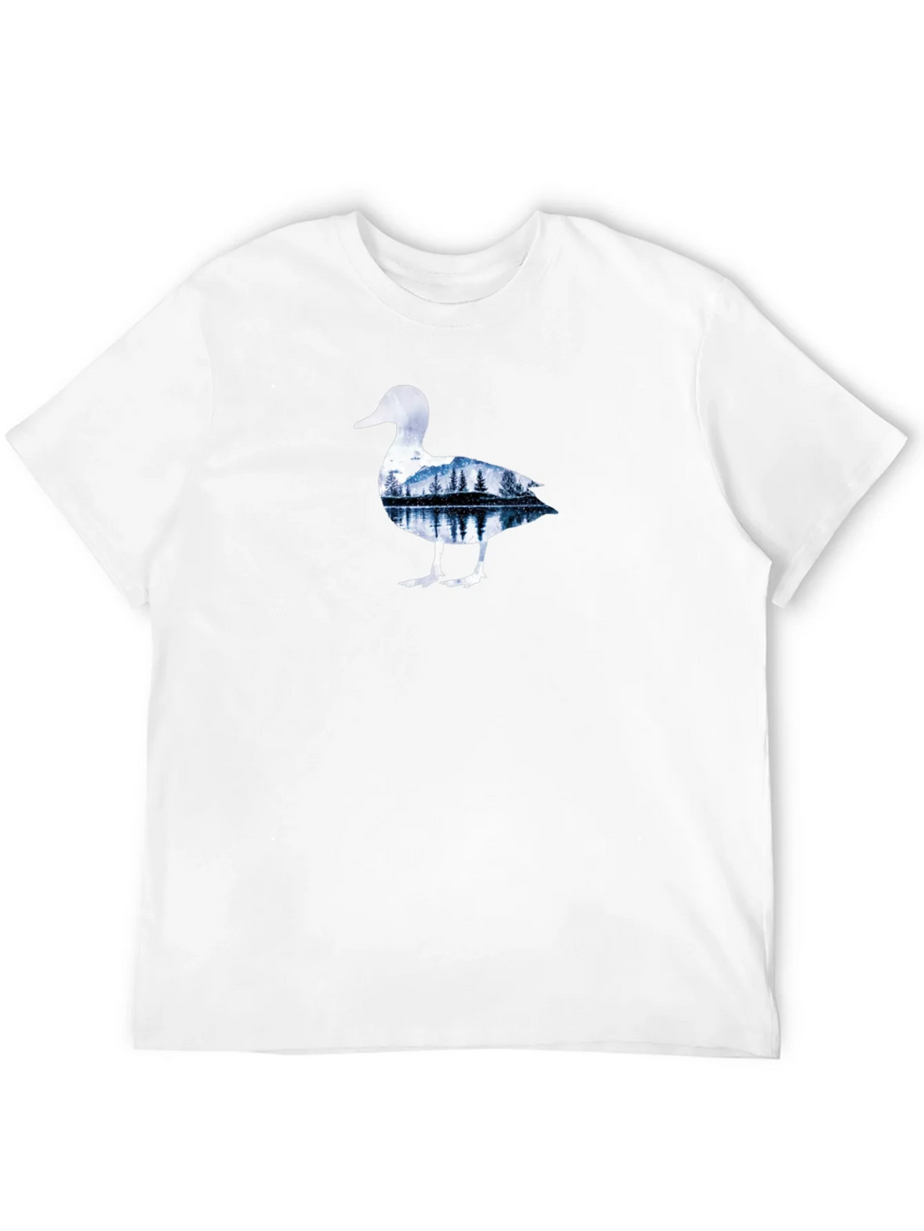 Nature Duck Graphic Tee - Black Cotton T-Shirt product image 11