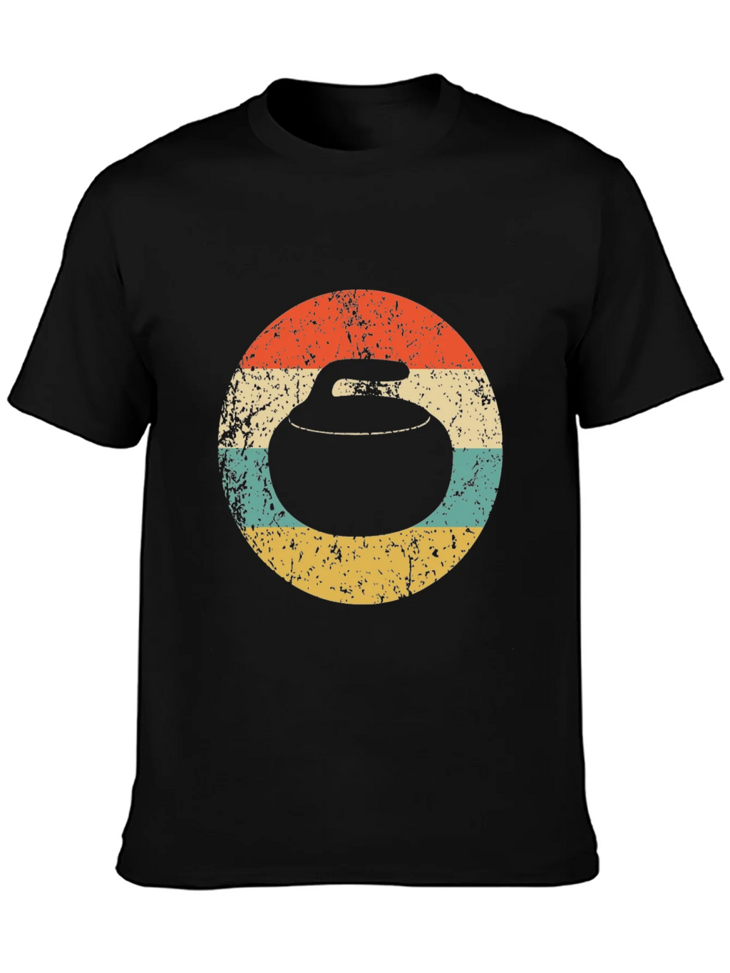 Retro Curling Stone T-Shirt product image 3