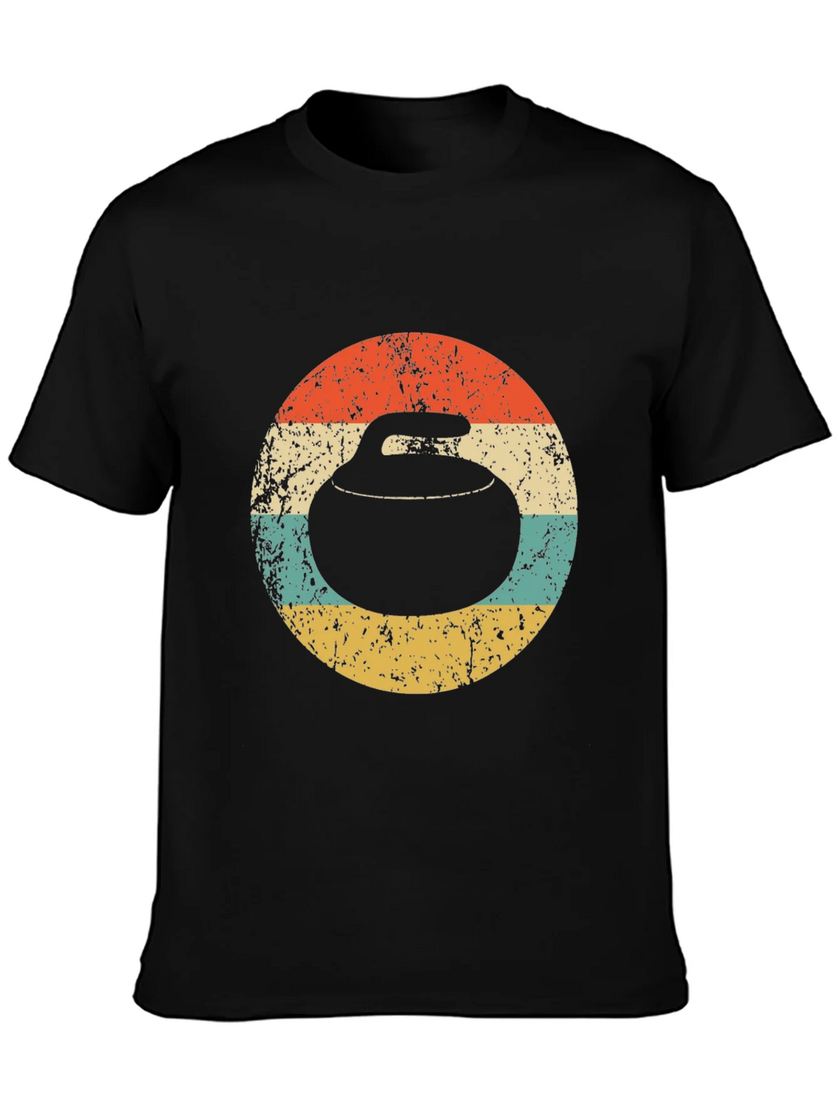 Retro Curling Stone T-Shirt product image 3