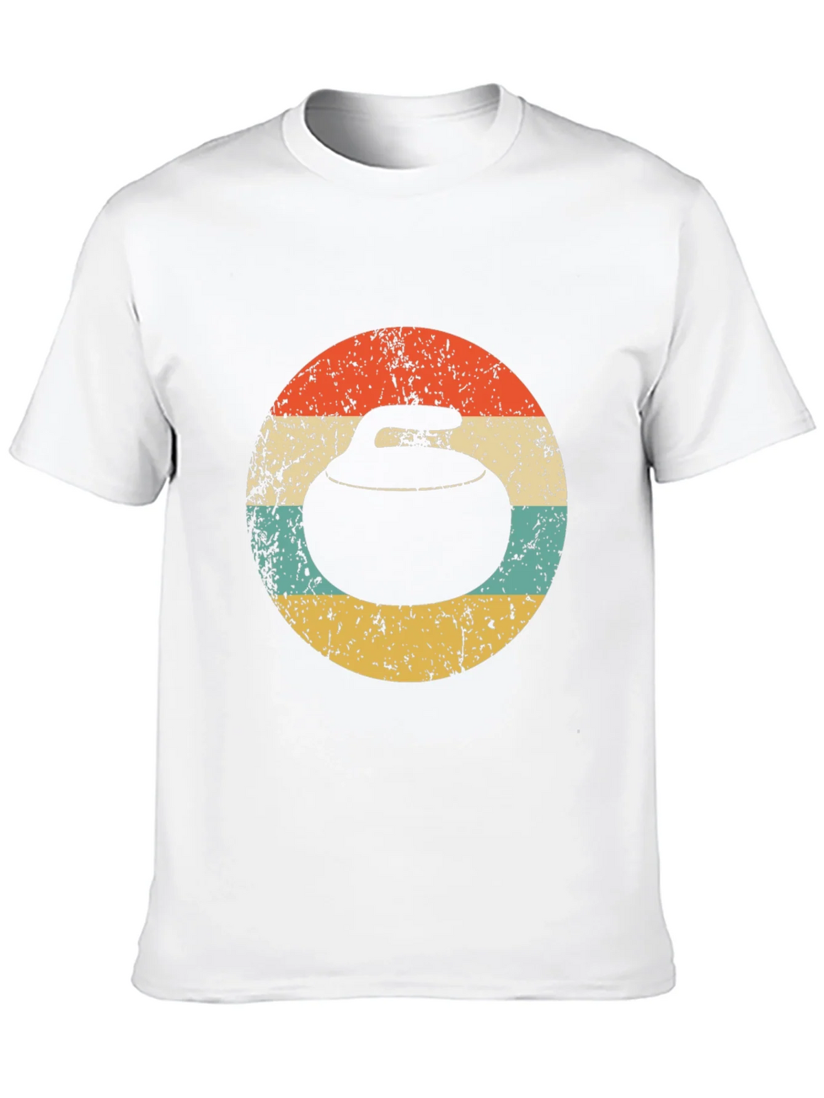 Retro Curling Stone T-Shirt product image 7