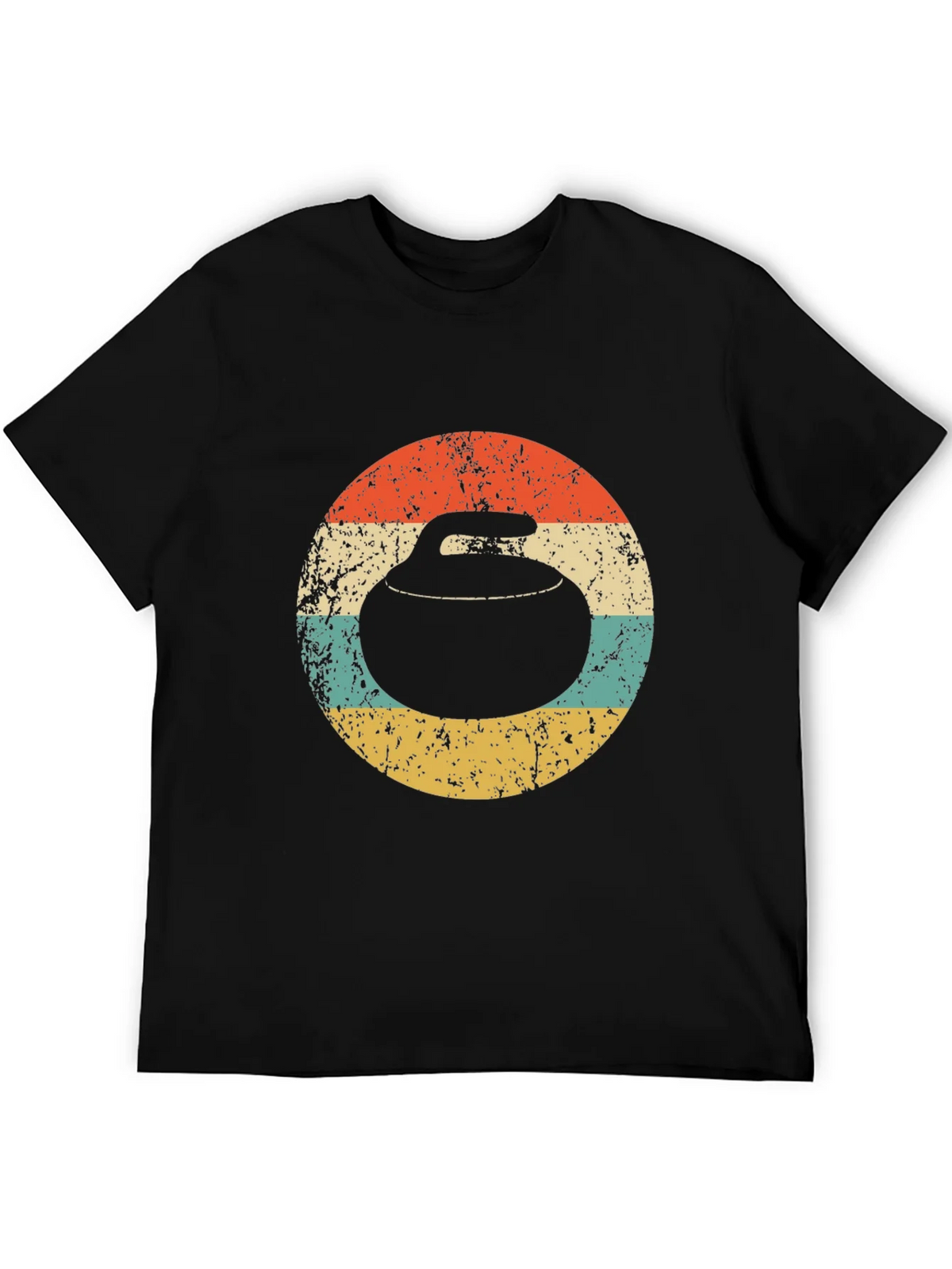 Retro Curling Stone T-Shirt product image 4