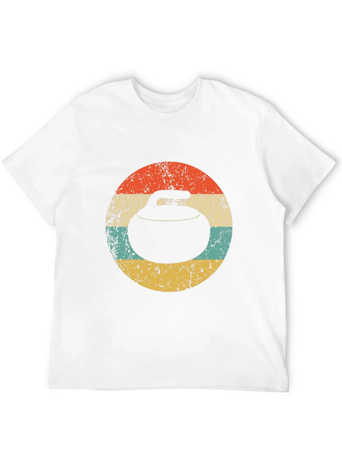 Retro Curling Stone T-Shirt product image 9
