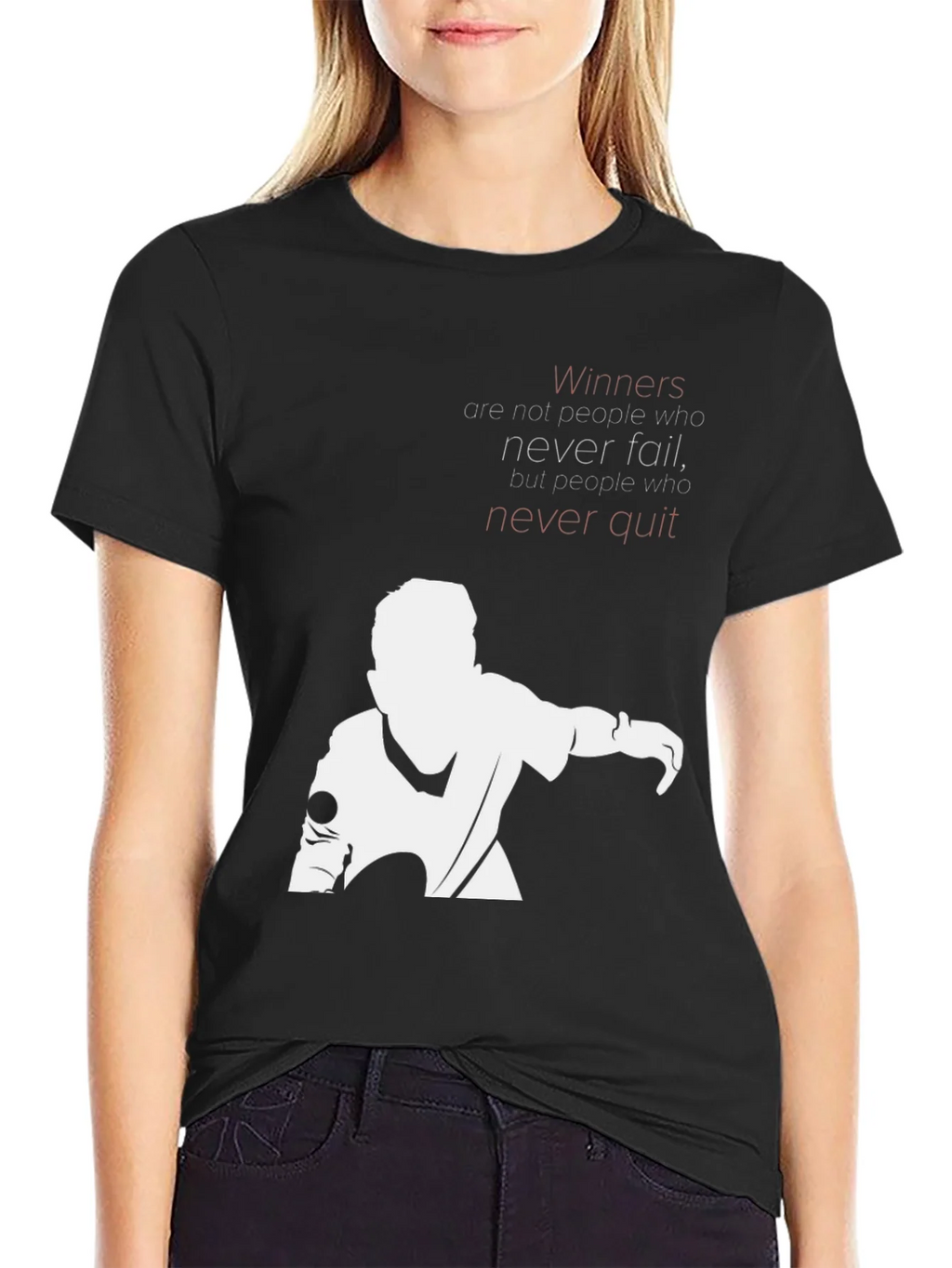 Motivational Graphic T-Shirt - Never Quit product image 2