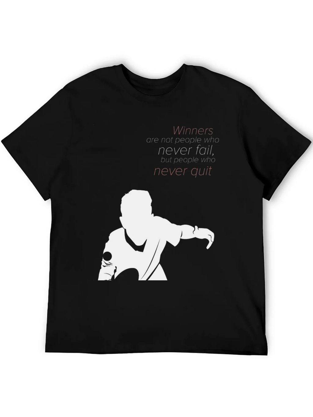Motivational Graphic T-Shirt - Never Quit product image 5