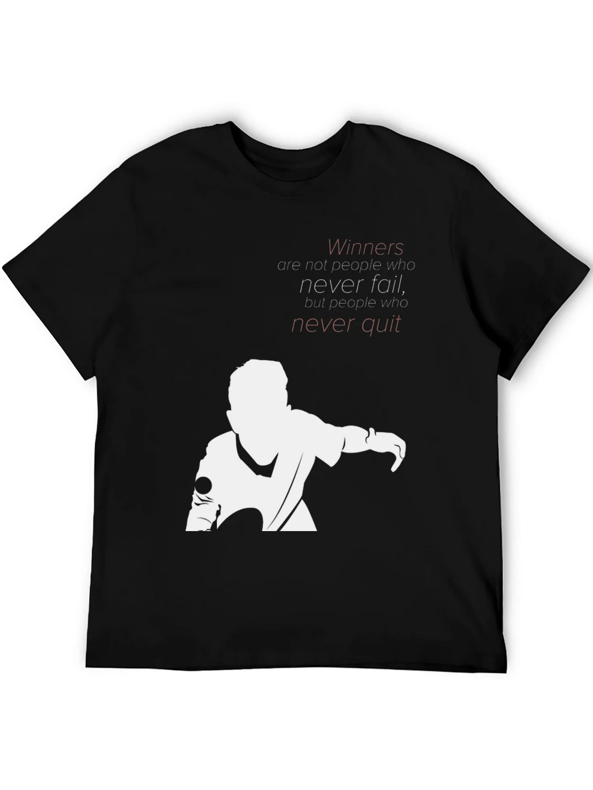 Motivational Graphic T-Shirt - Never Quit product image 5