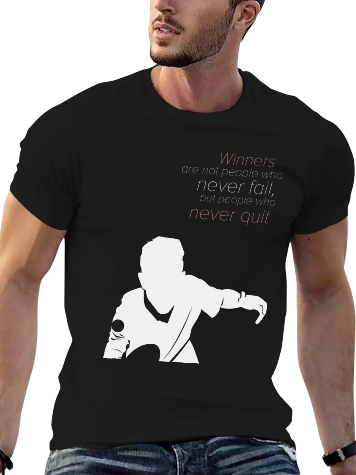 Motivational Graphic T-Shirt - Never Quit product image 6