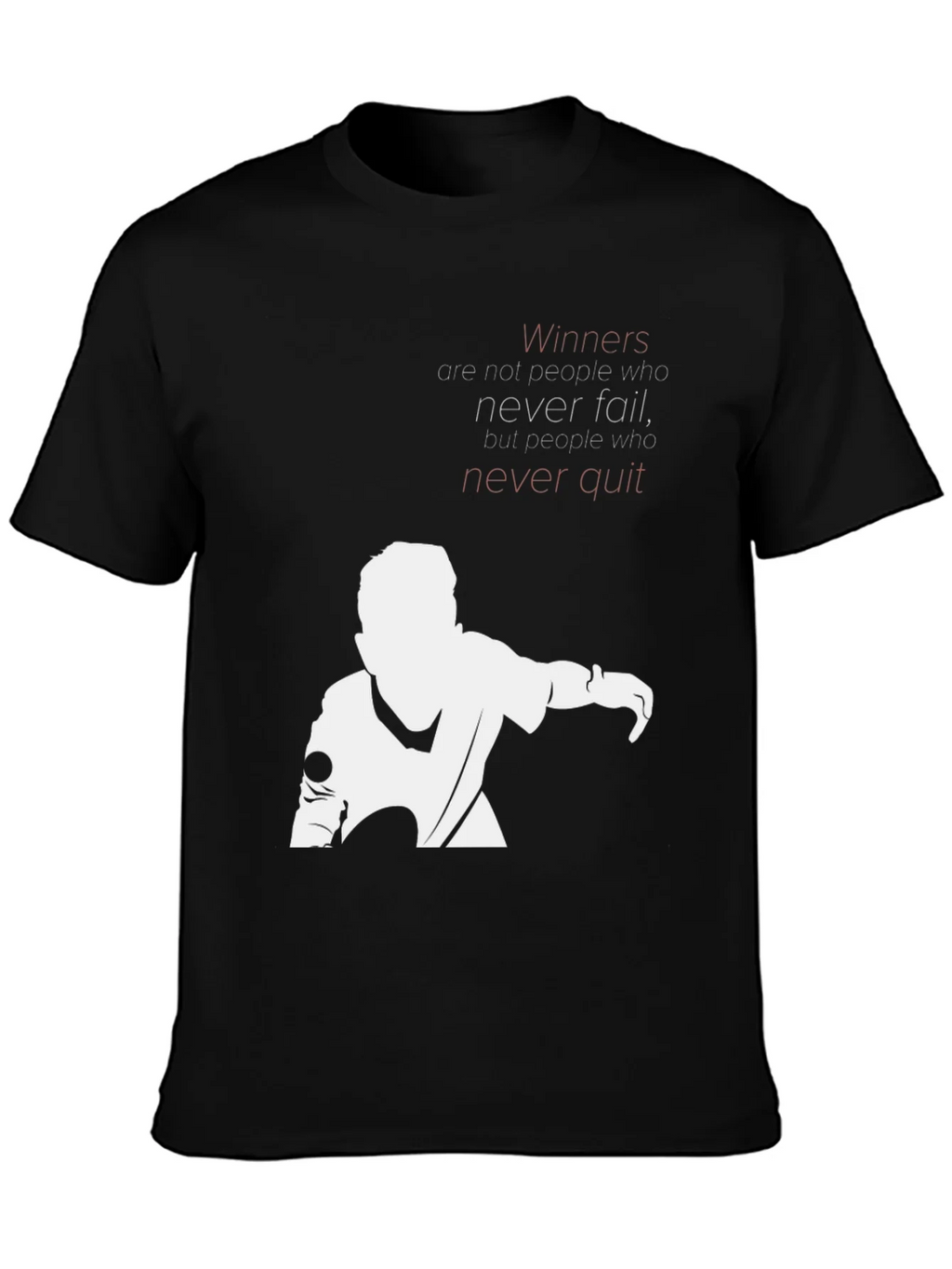 Motivational Graphic T-Shirt - Never Quit product image 3