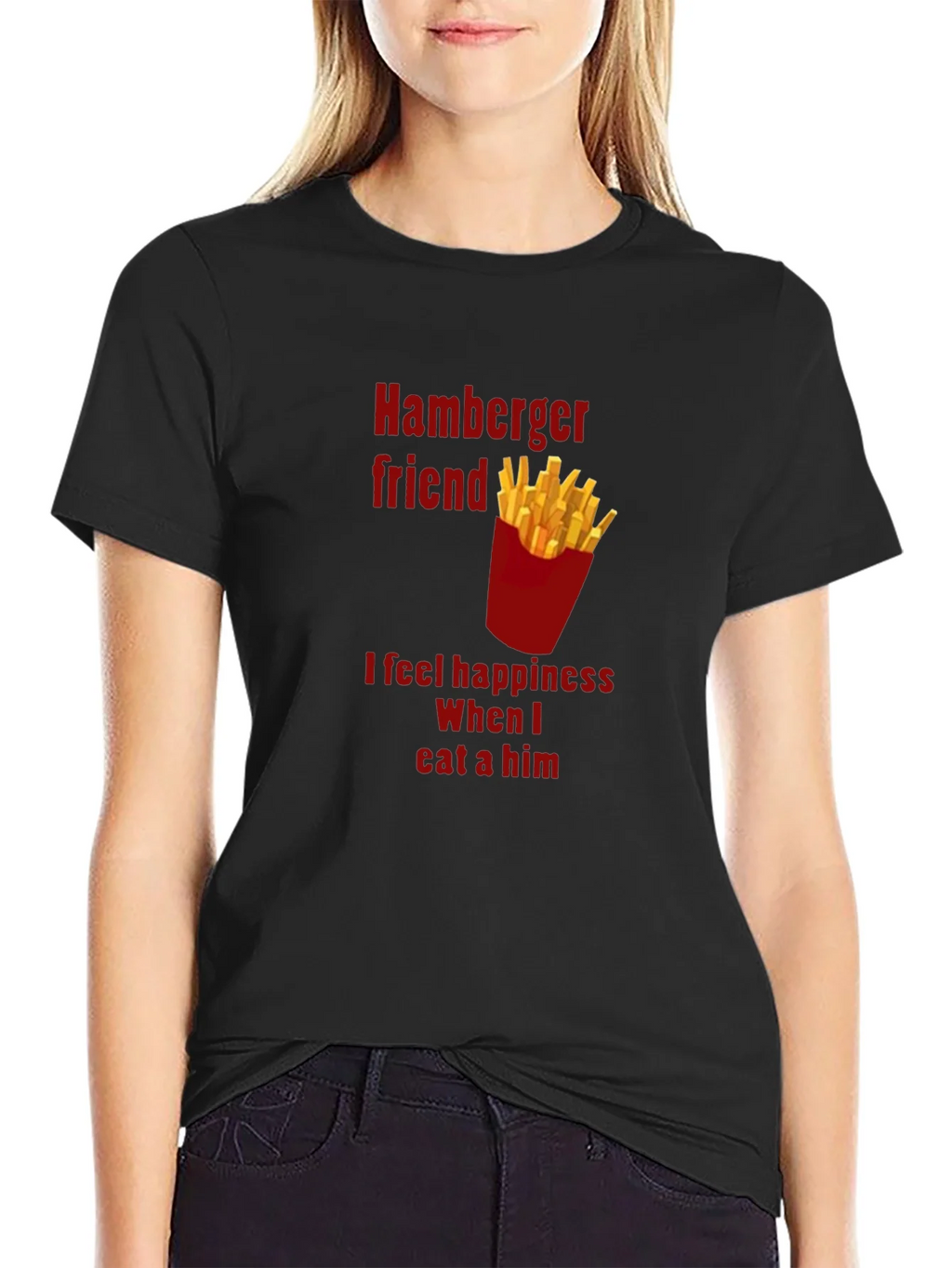 Hamburger Friend Tee - Funny Foodie T-Shirt product image 2