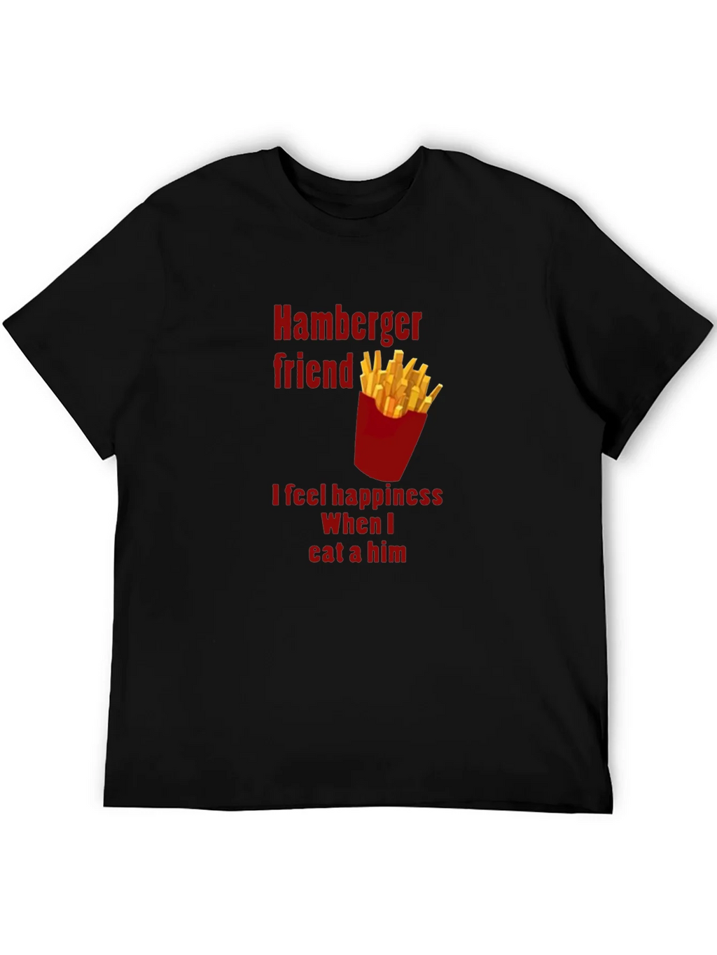 Hamburger Friend Tee - Funny Foodie T-Shirt product image 5
