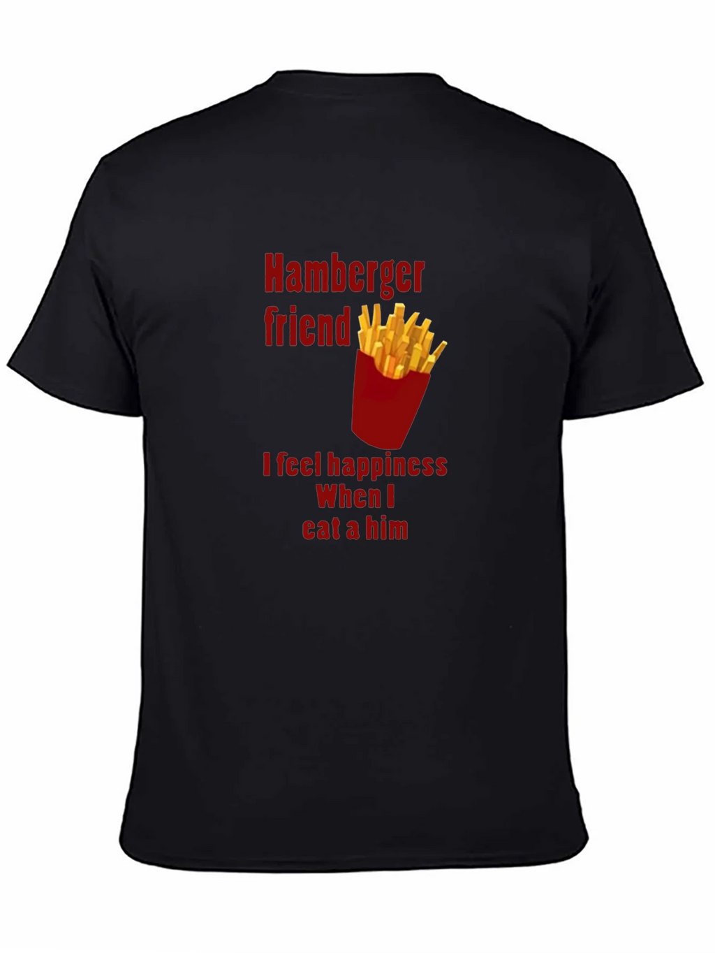 Hamburger Friend Tee - Funny Foodie T-Shirt product image 4