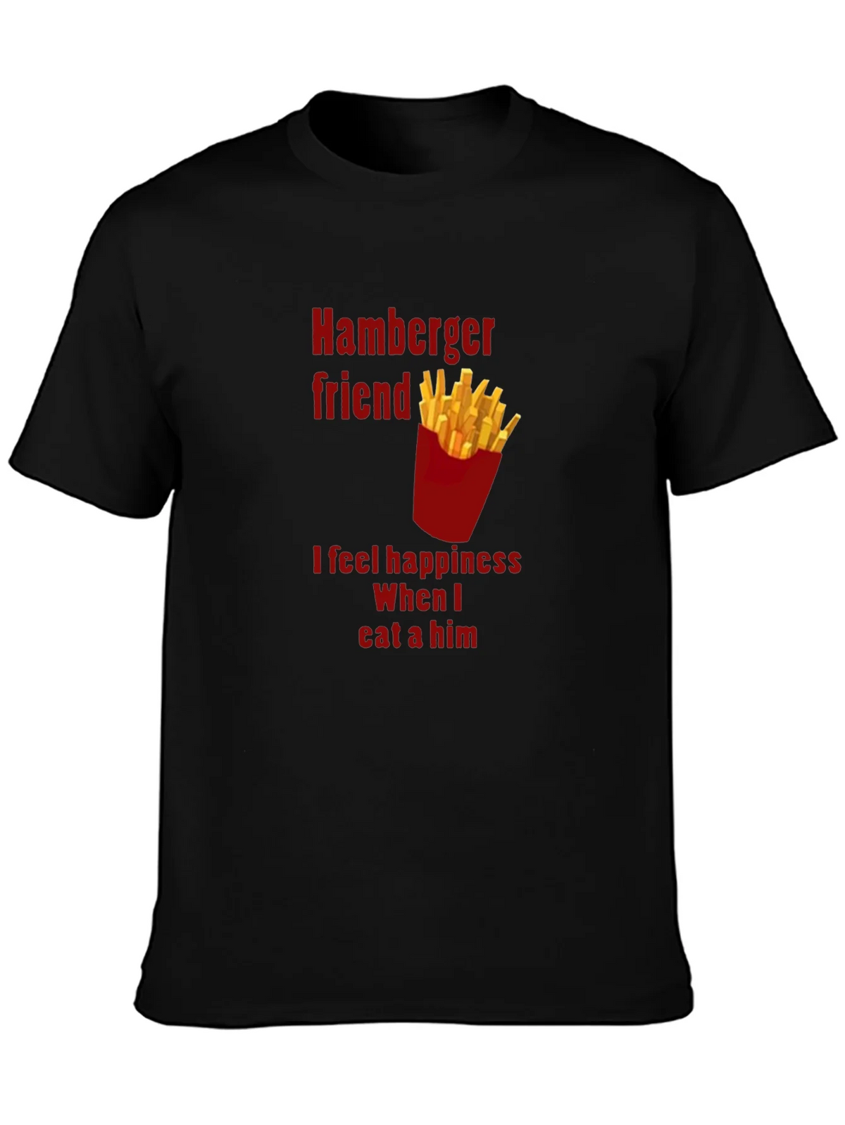 Hamburger Friend Tee - Funny Foodie T-Shirt product image 3