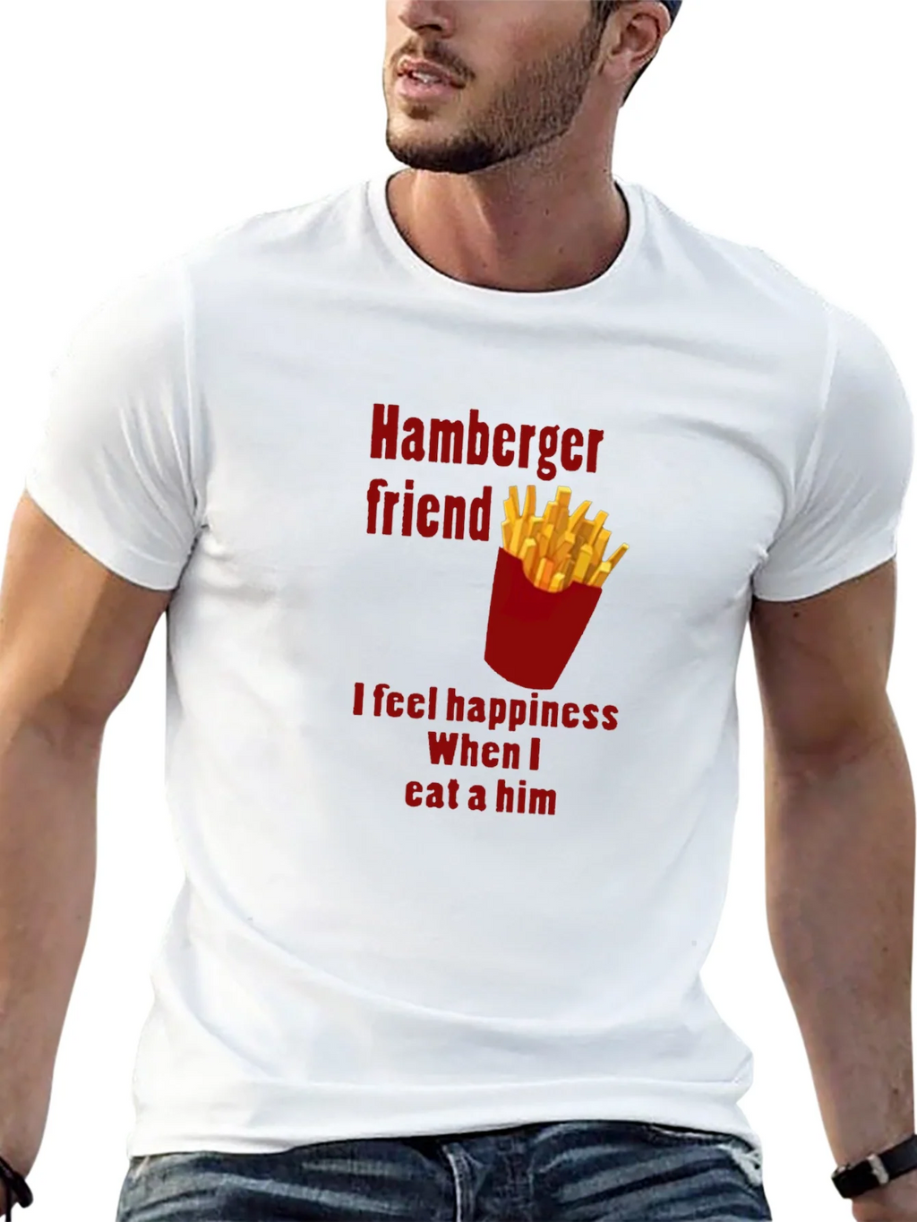 Hamburger Friend Tee - Funny Foodie T-Shirt product image 12