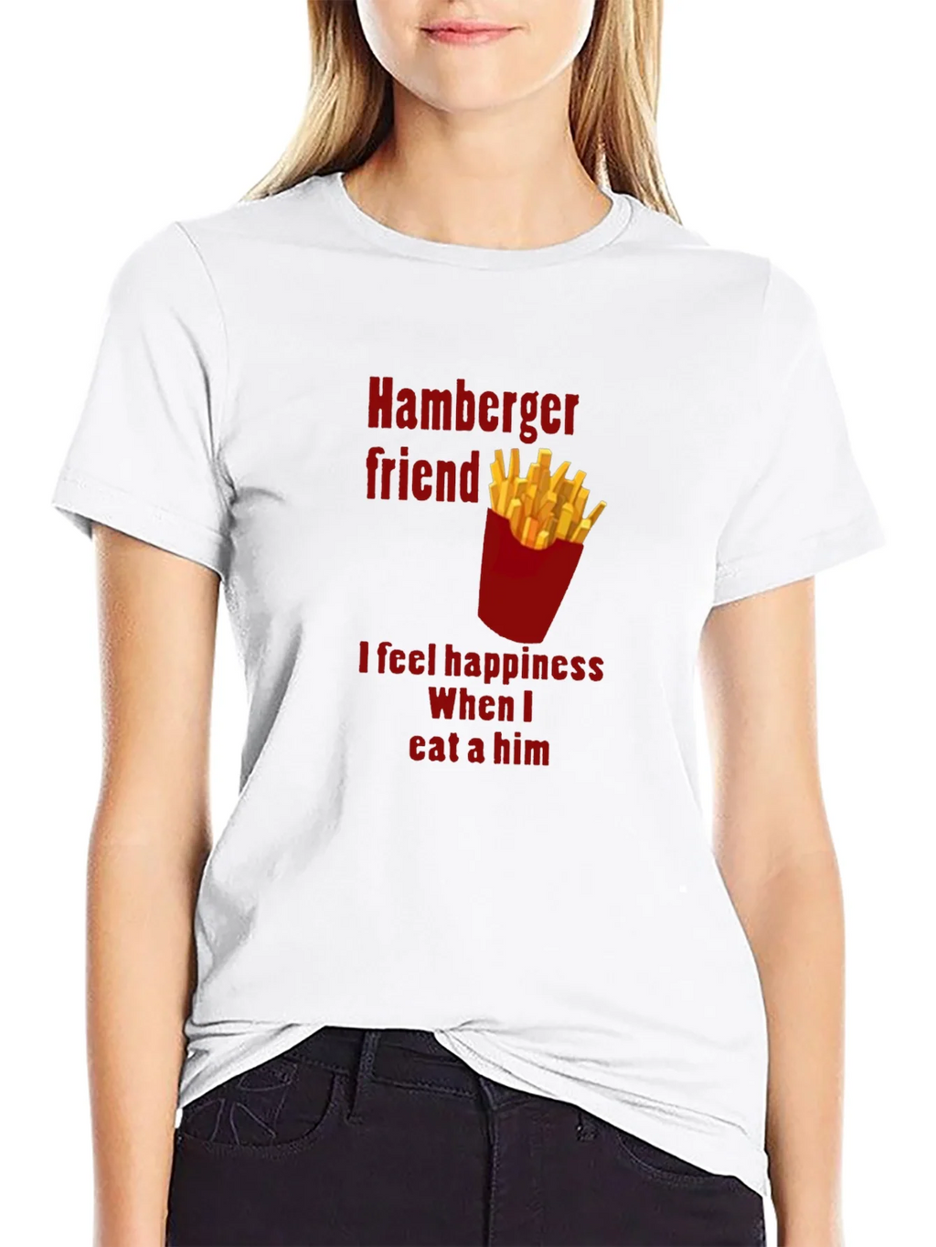 Hamburger Friend Tee - Funny Foodie T-Shirt product image 8