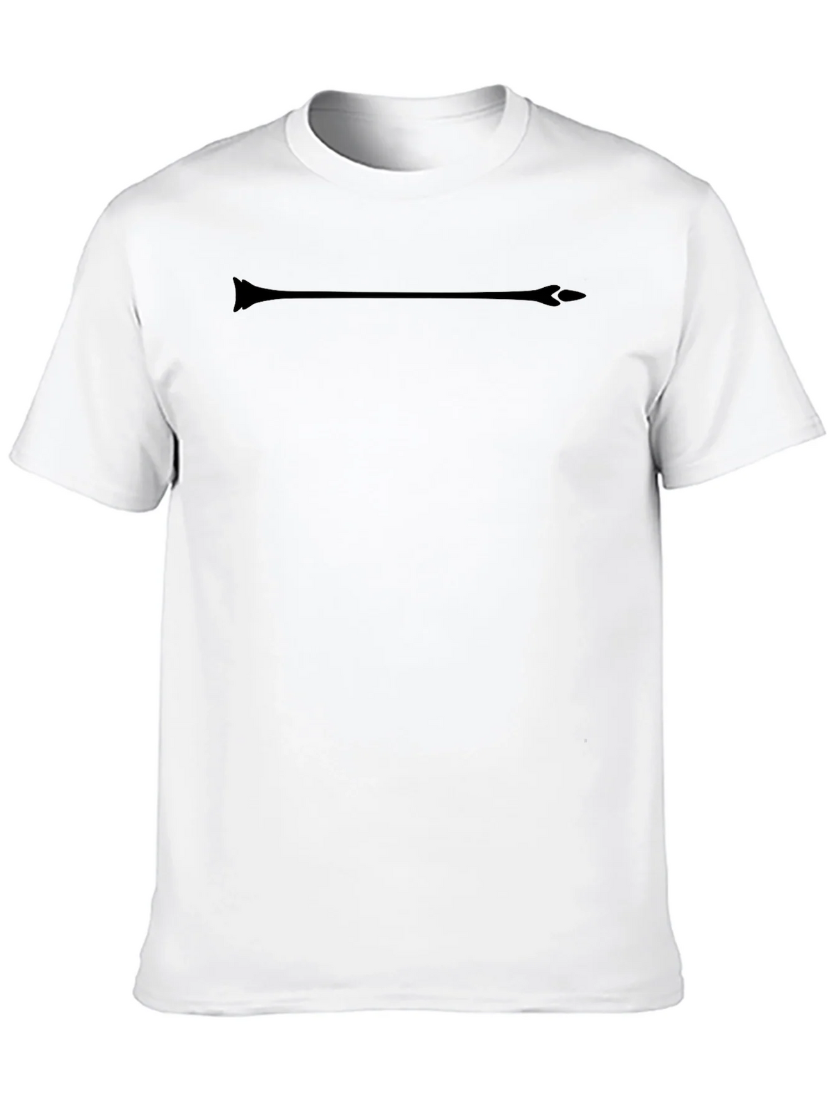 Mens Black T-Shirt with Arrow Graphic product image 2