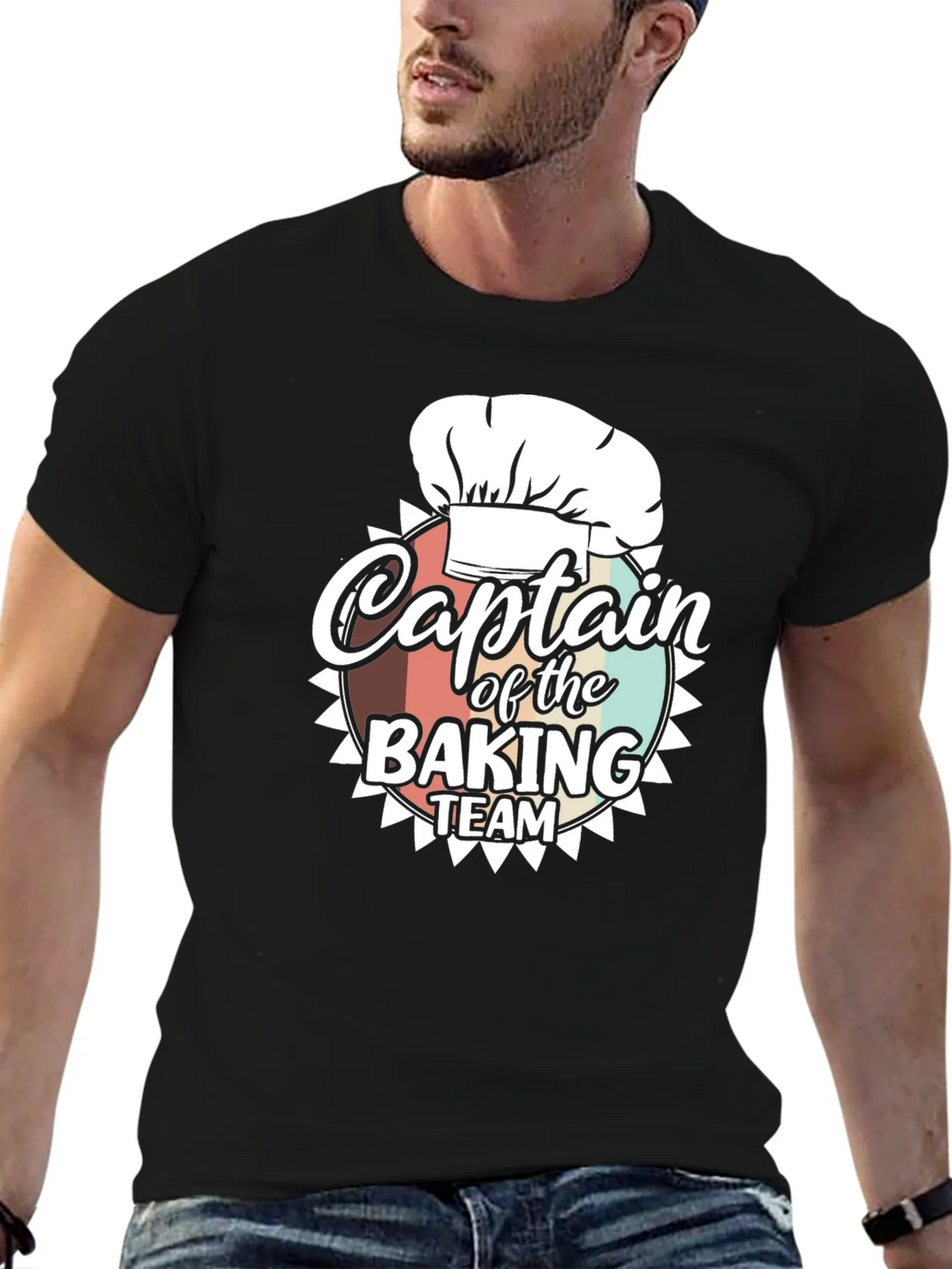 Captain of the Baking Team Graphic T-Shirt product image 3